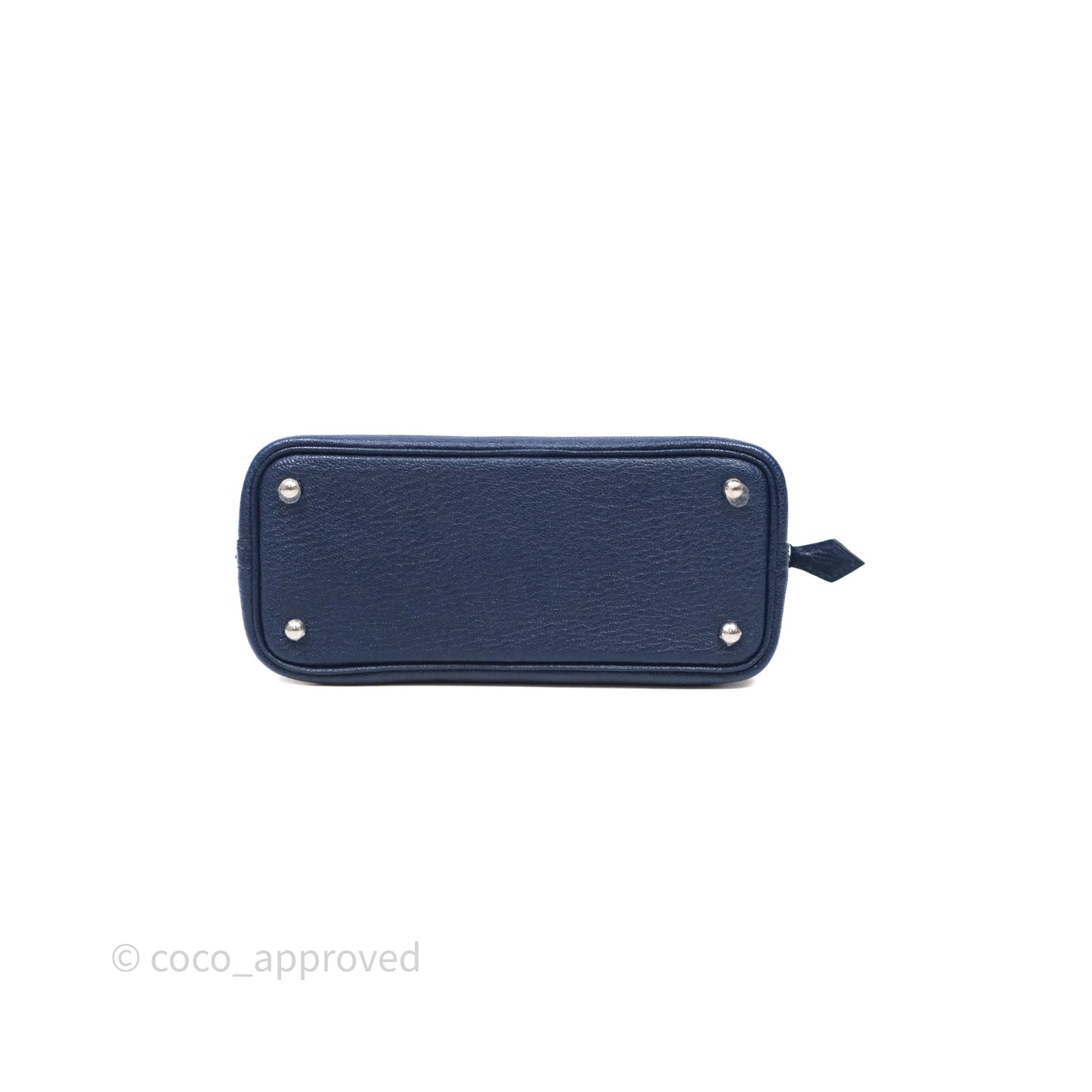 Hermès Bolide Mini 1923 Bleu Chèvre Mysore Palladium Hardware