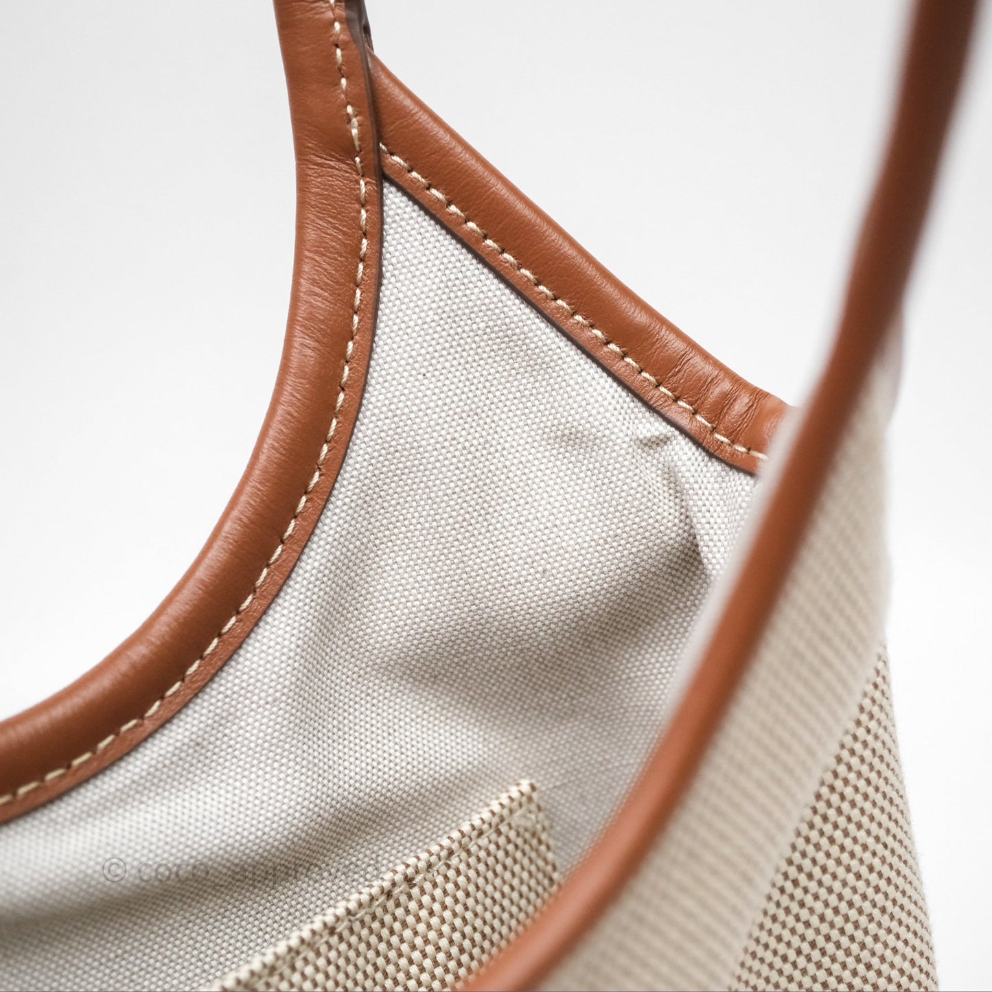 Miu Miu Mini IVY Canvas Beige/Brandy