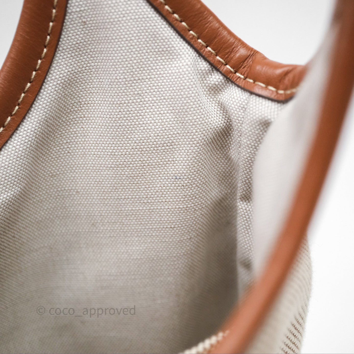 Miu Miu Mini IVY Canvas Beige/Brandy