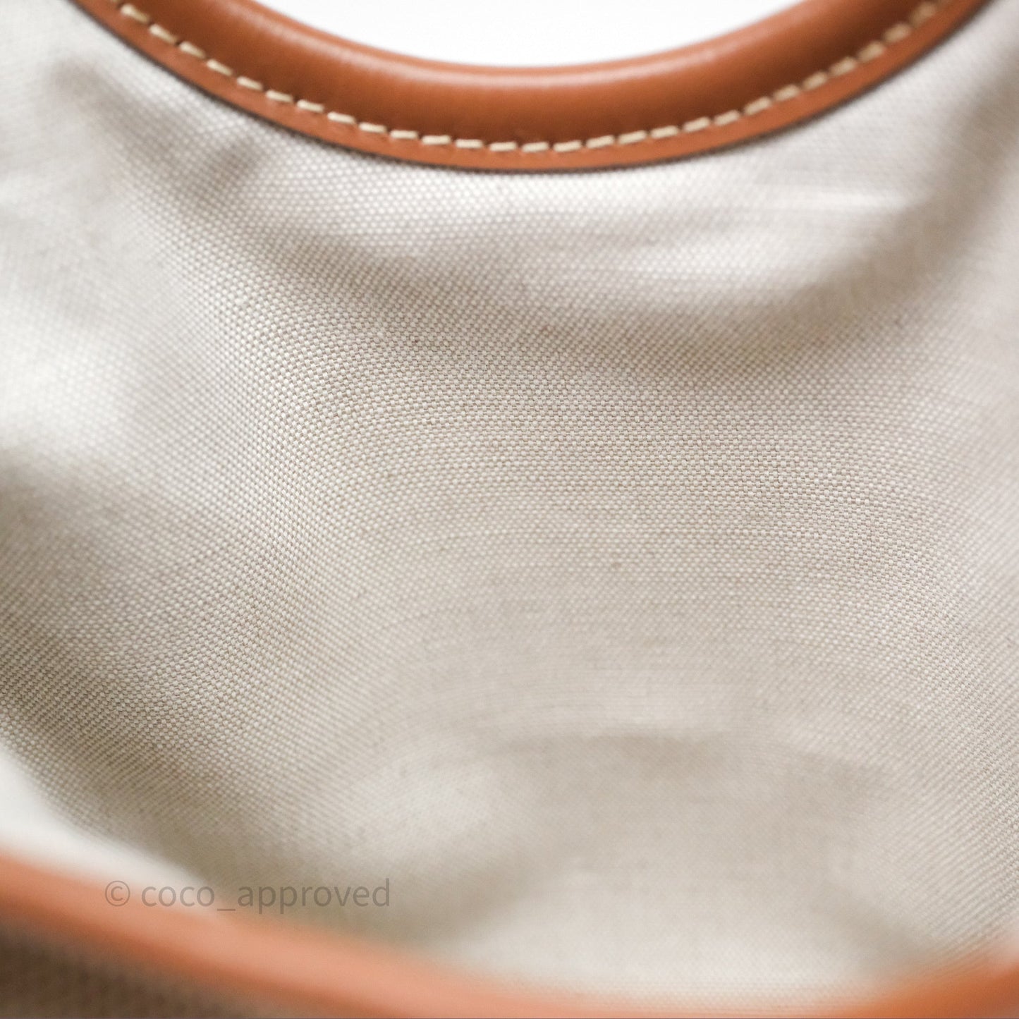 Miu Miu Mini IVY Canvas Beige/Brandy