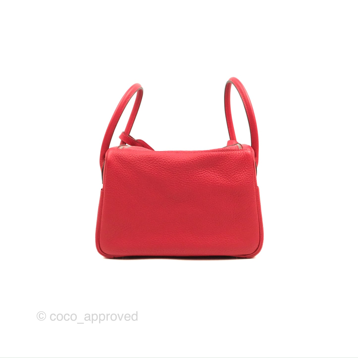 Hermès Lindy 26 Rouge Casaque Taurillon Clemence Palladium Hardware
