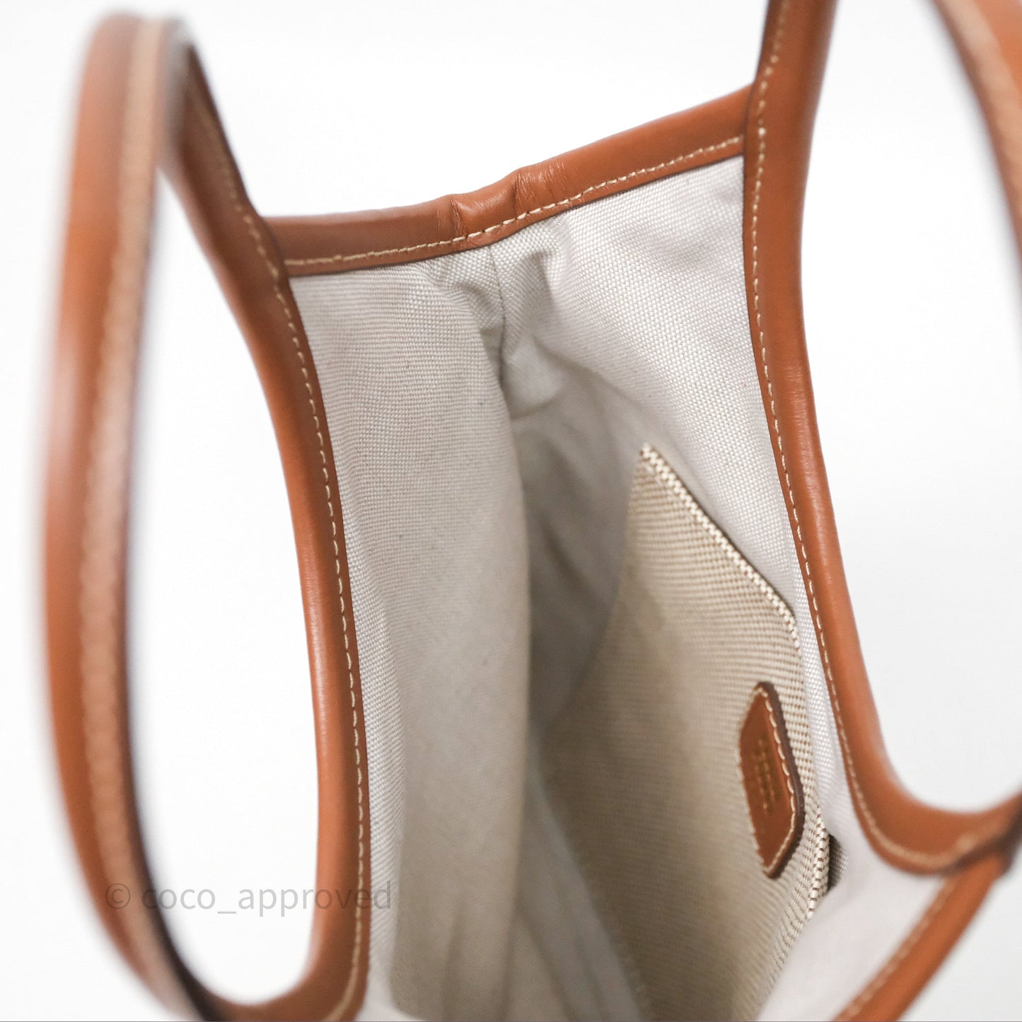 Miu Miu Mini IVY Canvas Beige/Brandy