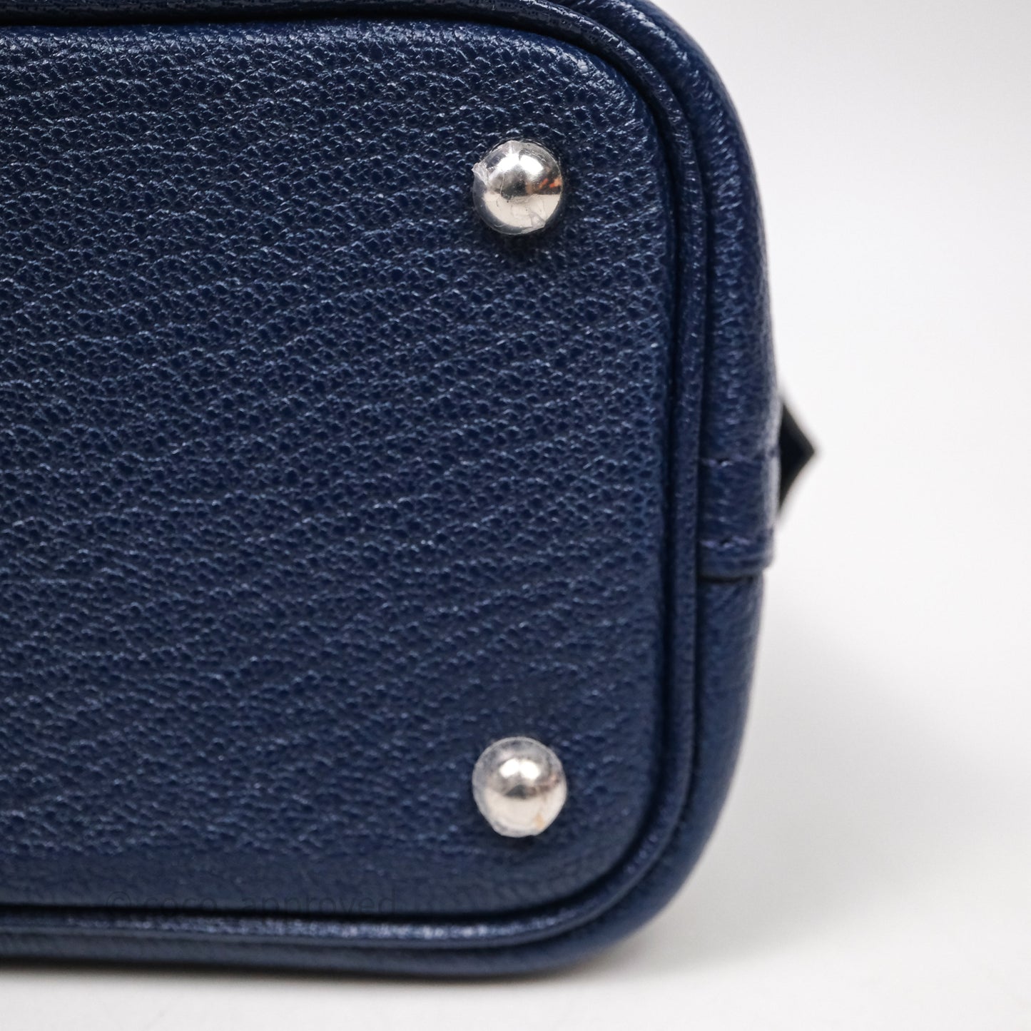 Hermès Bolide Mini 1923 Bleu Chèvre Mysore Palladium Hardware
