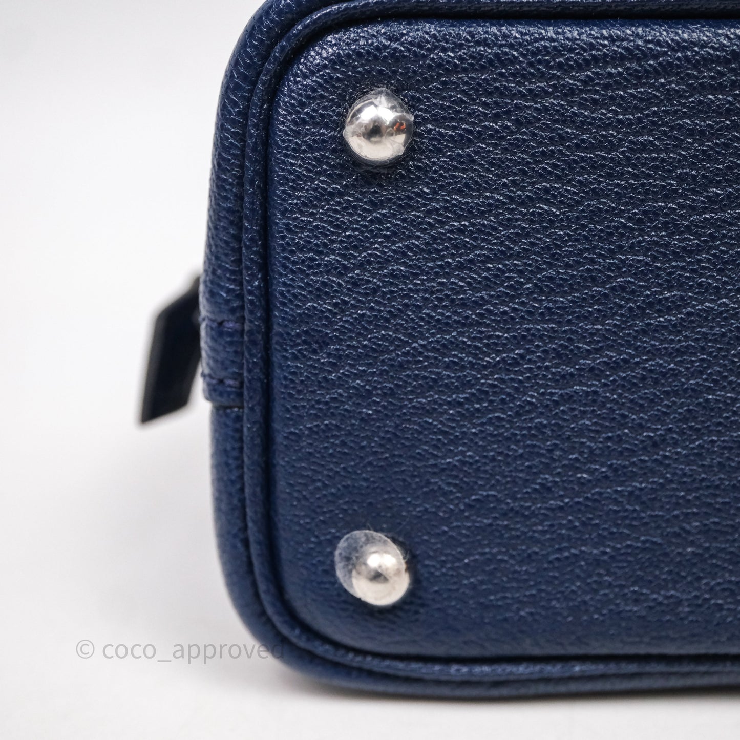 Hermès Bolide Mini 1923 Bleu Chèvre Mysore Palladium Hardware