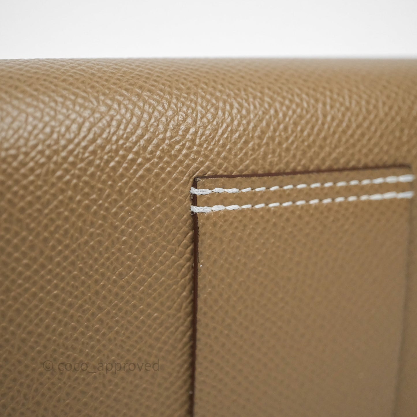 Hermès Constance Slim Wallet Etoupe 18 Epsom Palladium Hardware