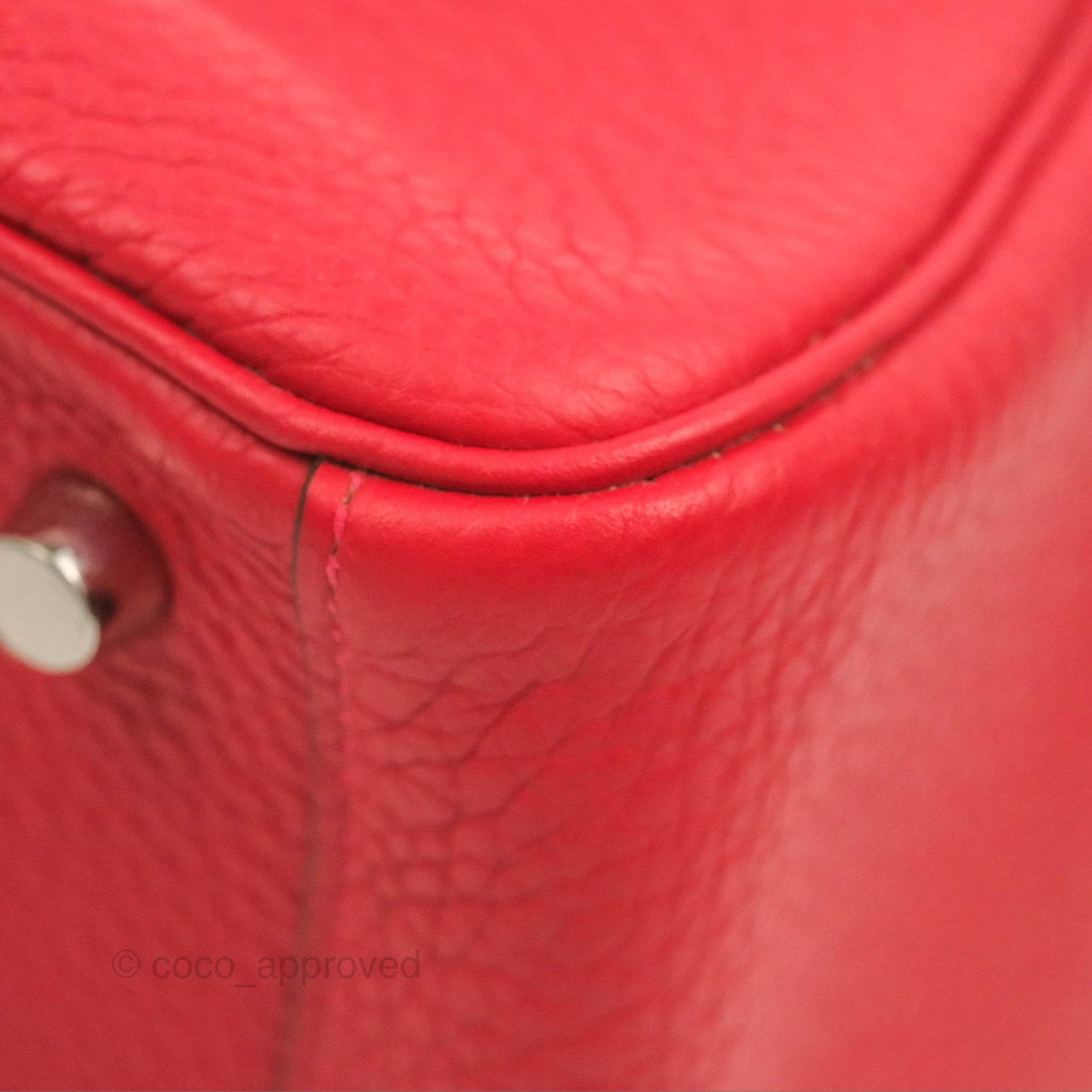 Hermès Lindy 26 Rouge Casaque Taurillon Clemence Palladium Hardware
