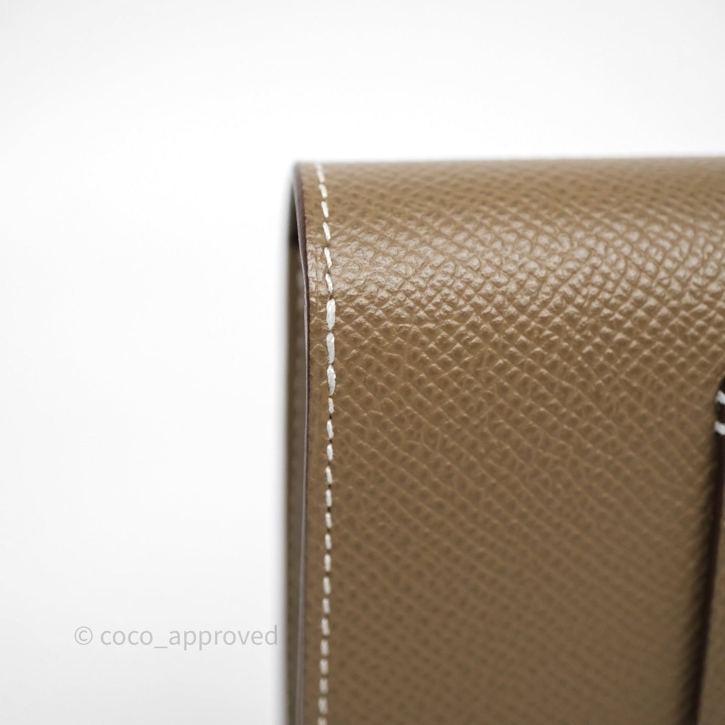 Hermès Constance Slim Wallet Etoupe 18 Epsom Palladium Hardware