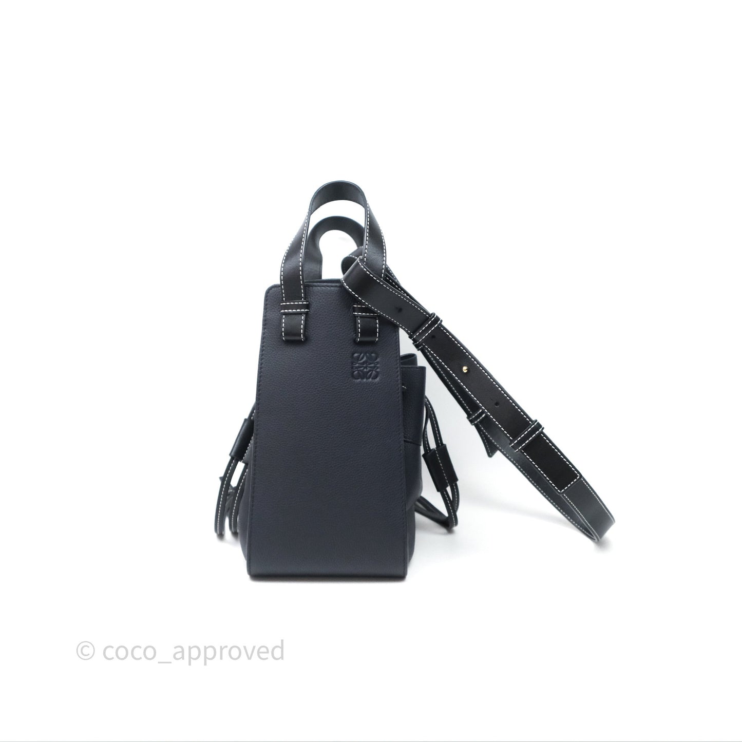 Loewe Small Hammock Shoulder Bag Calfskin Navy