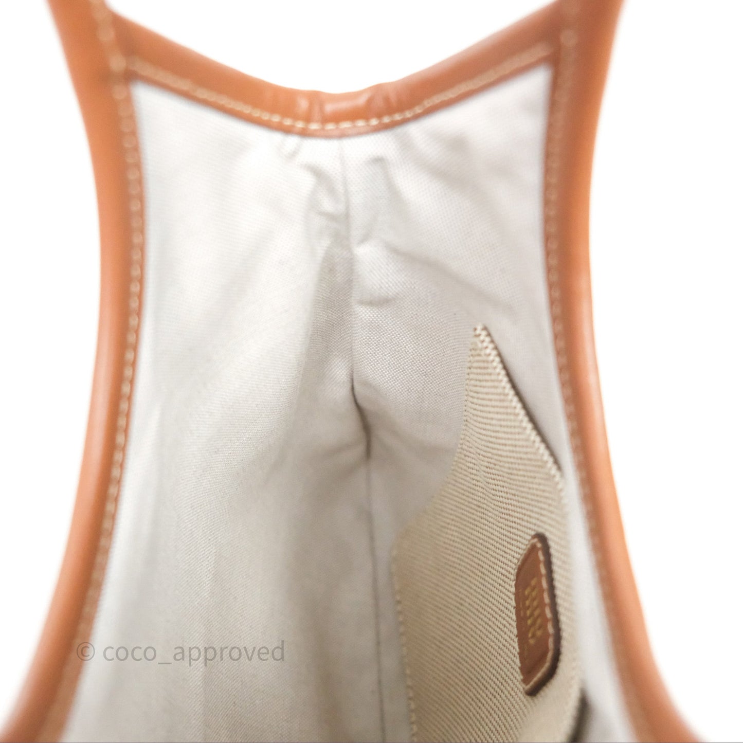 Miu Miu Mini IVY Canvas Beige/Brandy
