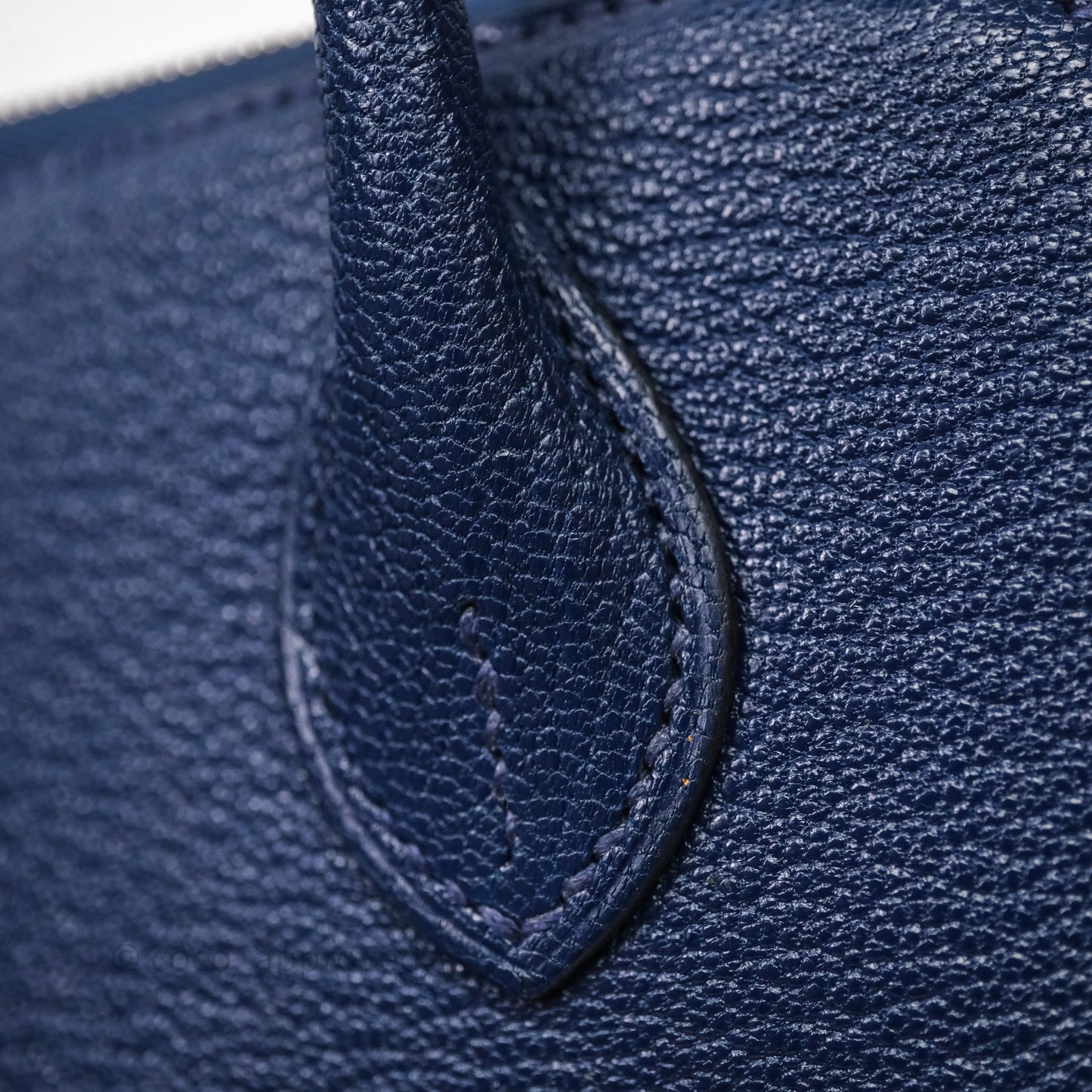 Hermès Bolide Mini 1923 Bleu Chèvre Mysore Palladium Hardware