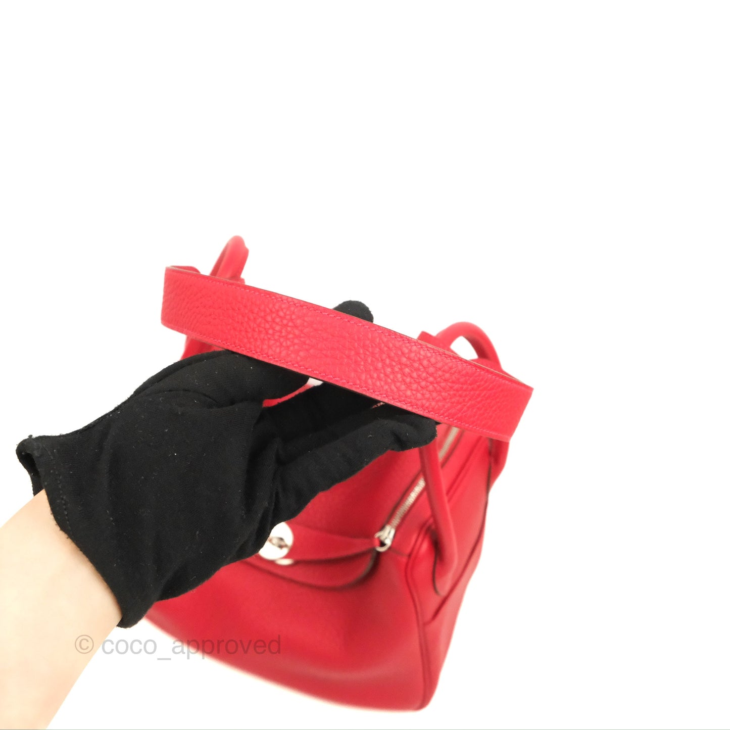 Hermès Lindy 26 Rouge Casaque Taurillon Clemence Palladium Hardware