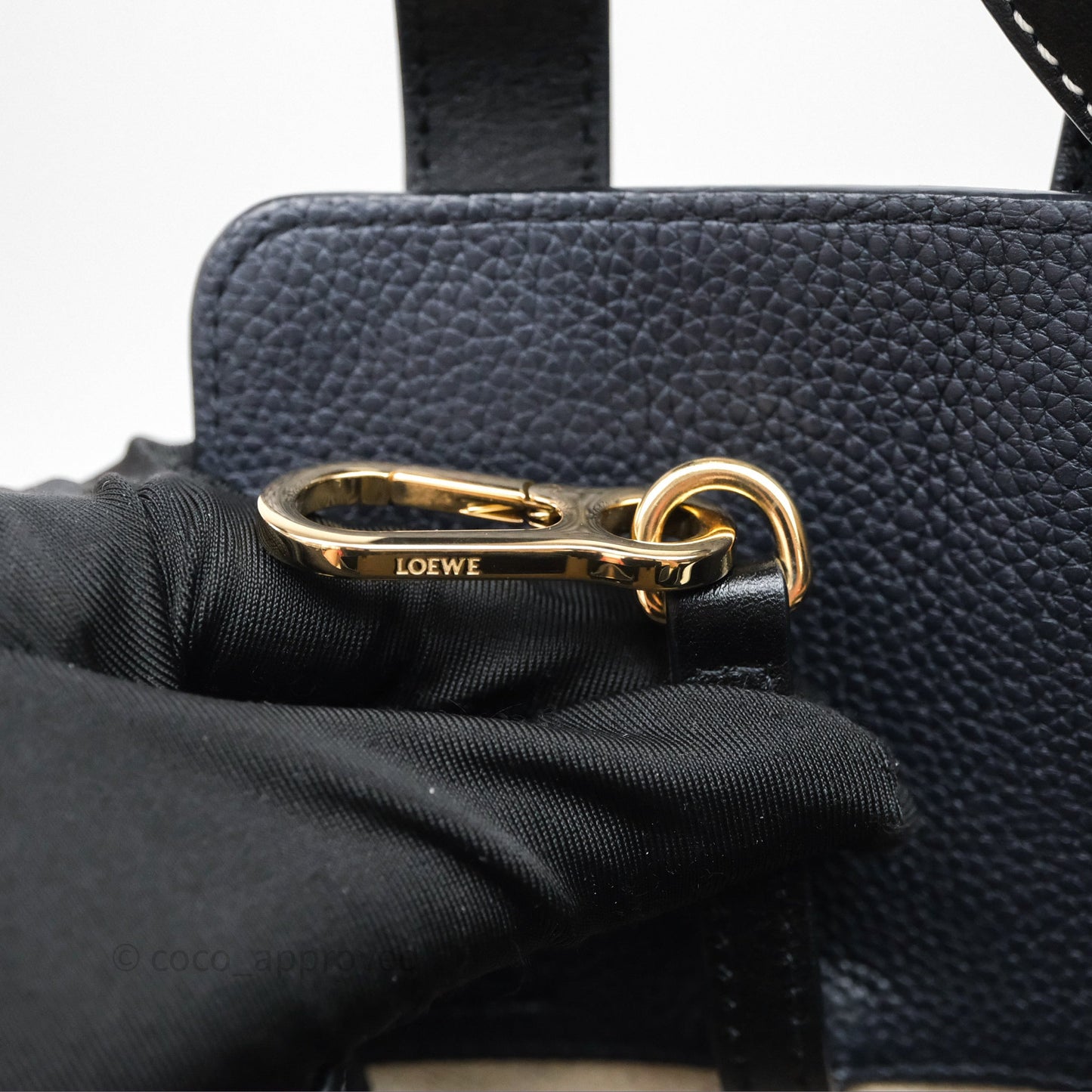 Loewe Small Hammock Shoulder Bag Calfskin Navy