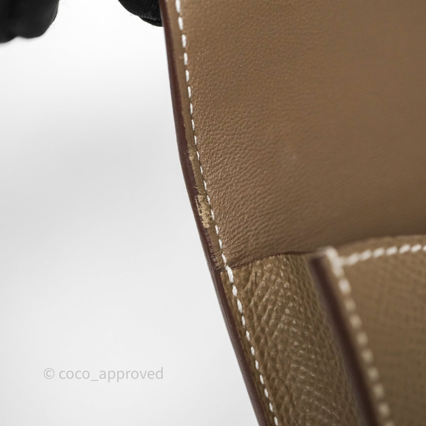 Hermès Constance Slim Wallet Etoupe 18 Epsom Palladium Hardware