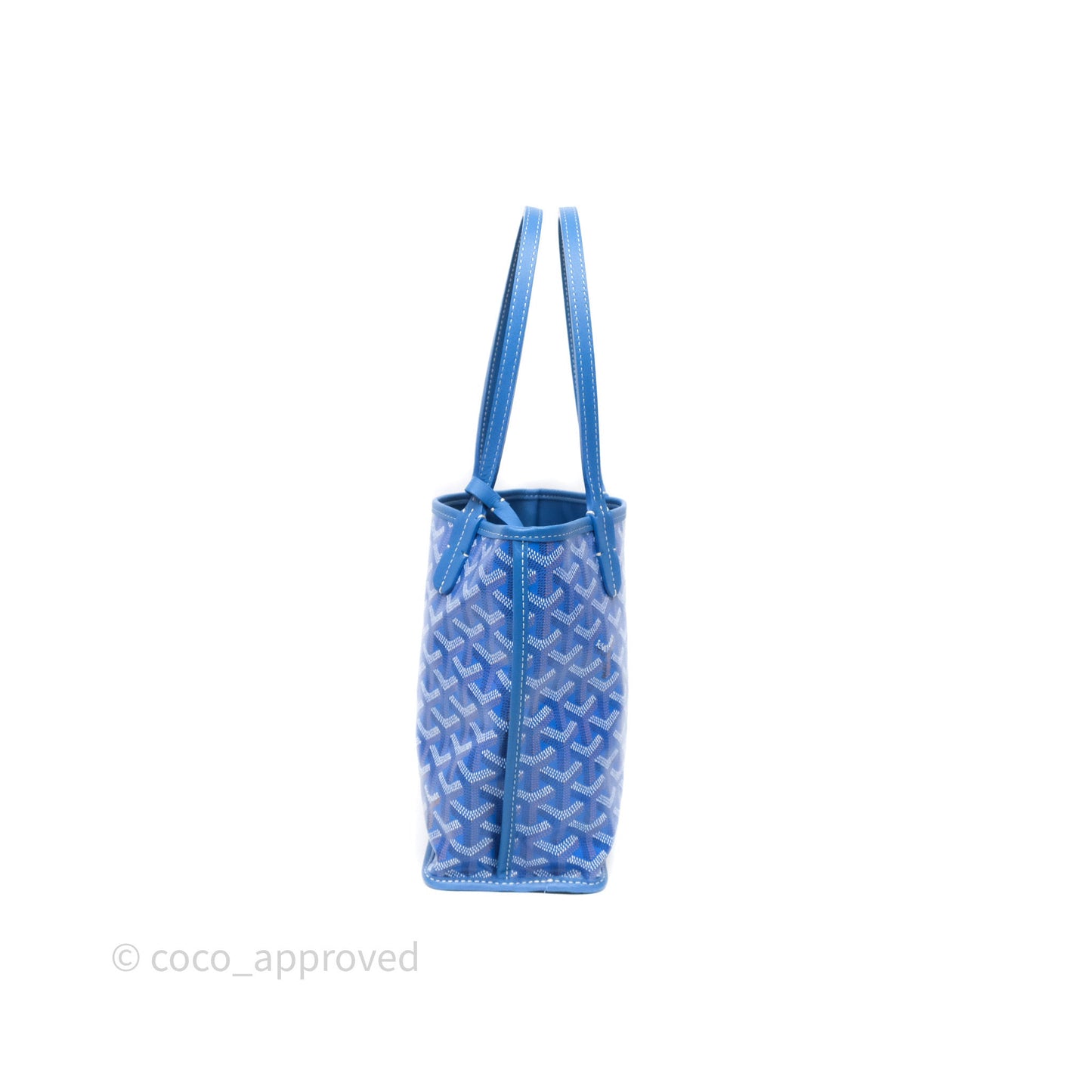Goyard Anjou Mini Bag Goyardine Canvas Blue