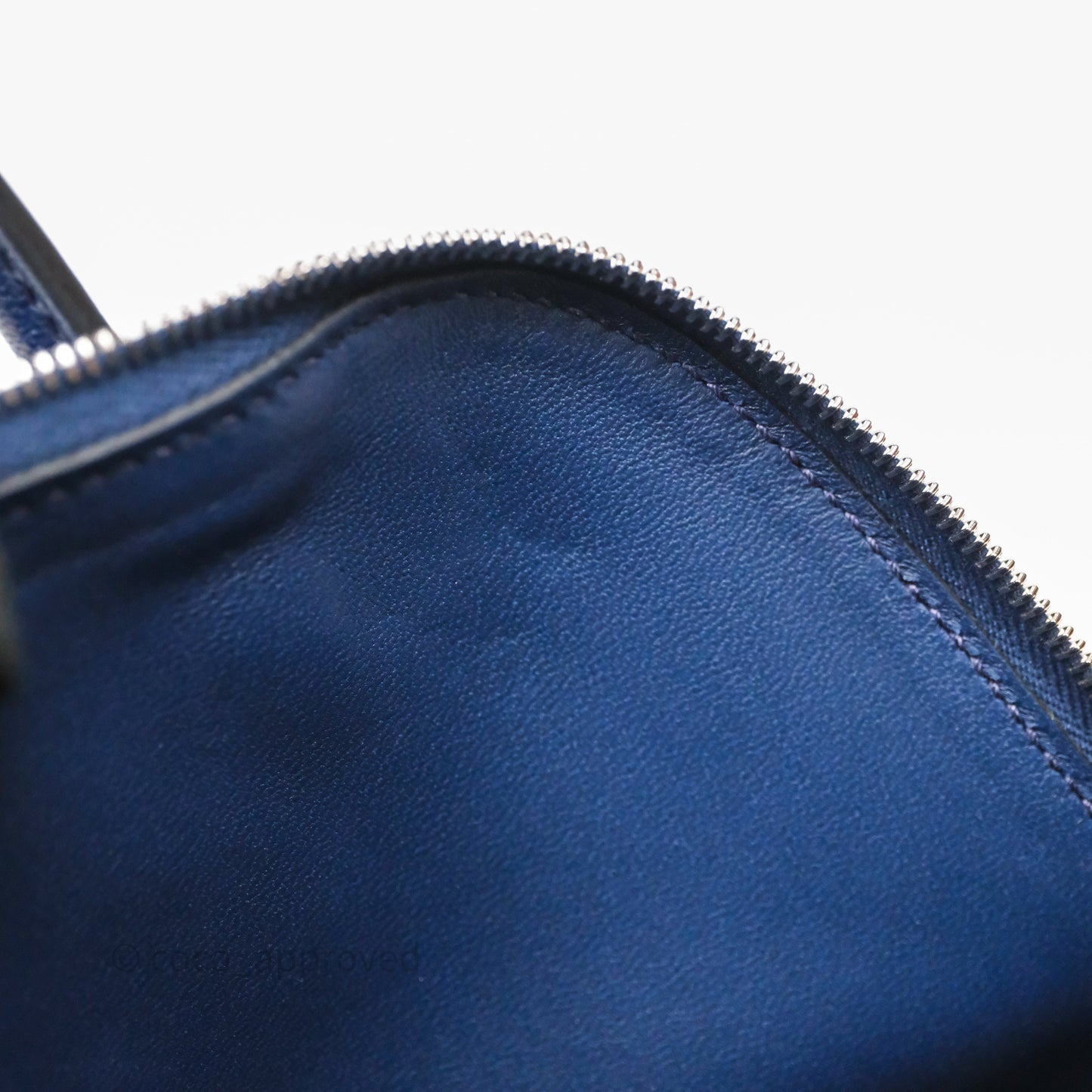 Hermès Bolide Mini 1923 Bleu Chèvre Mysore Palladium Hardware