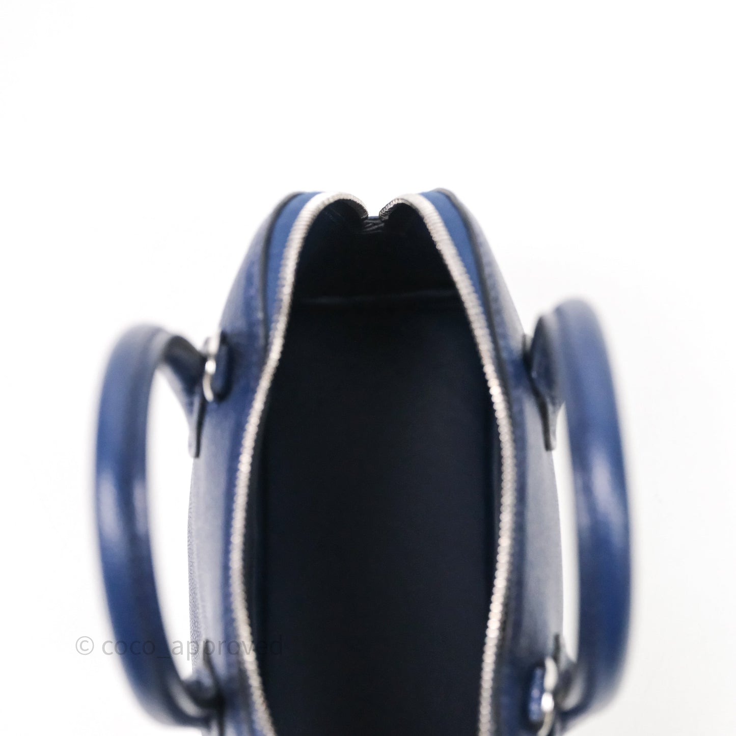 Hermès Bolide Mini 1923 Bleu Chèvre Mysore Palladium Hardware