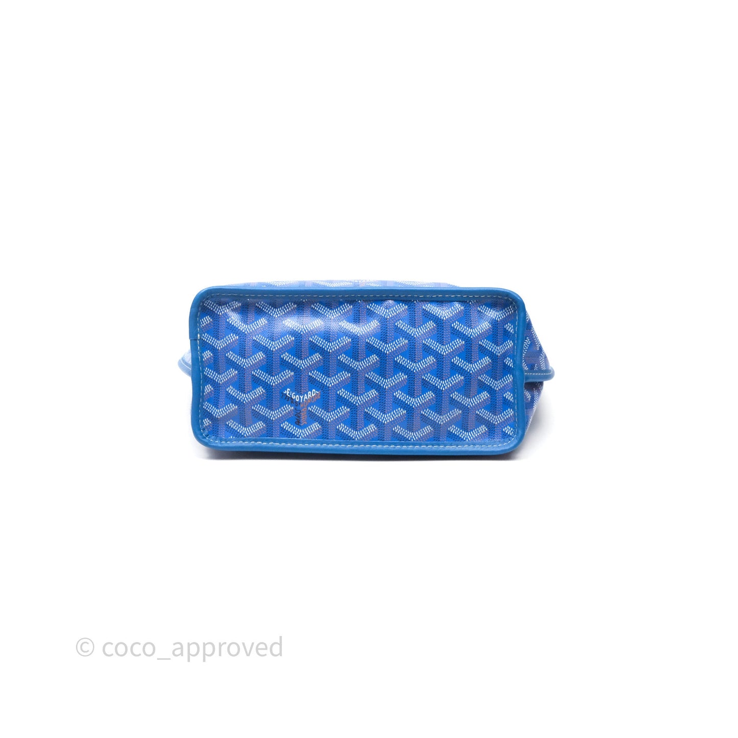 Goyard Anjou Mini Bag Goyardine Canvas Blue