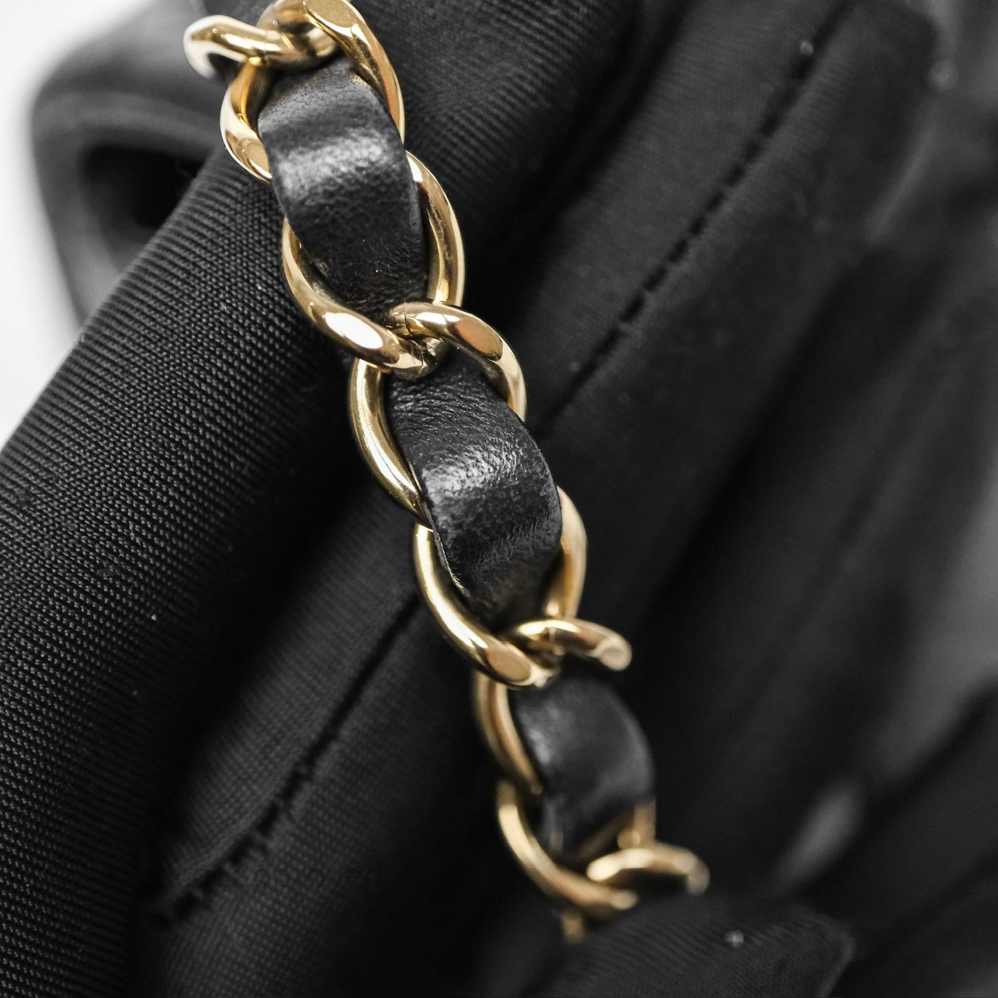 Chanel Mini Square Quilted Black Lambskin Gold Hardware
