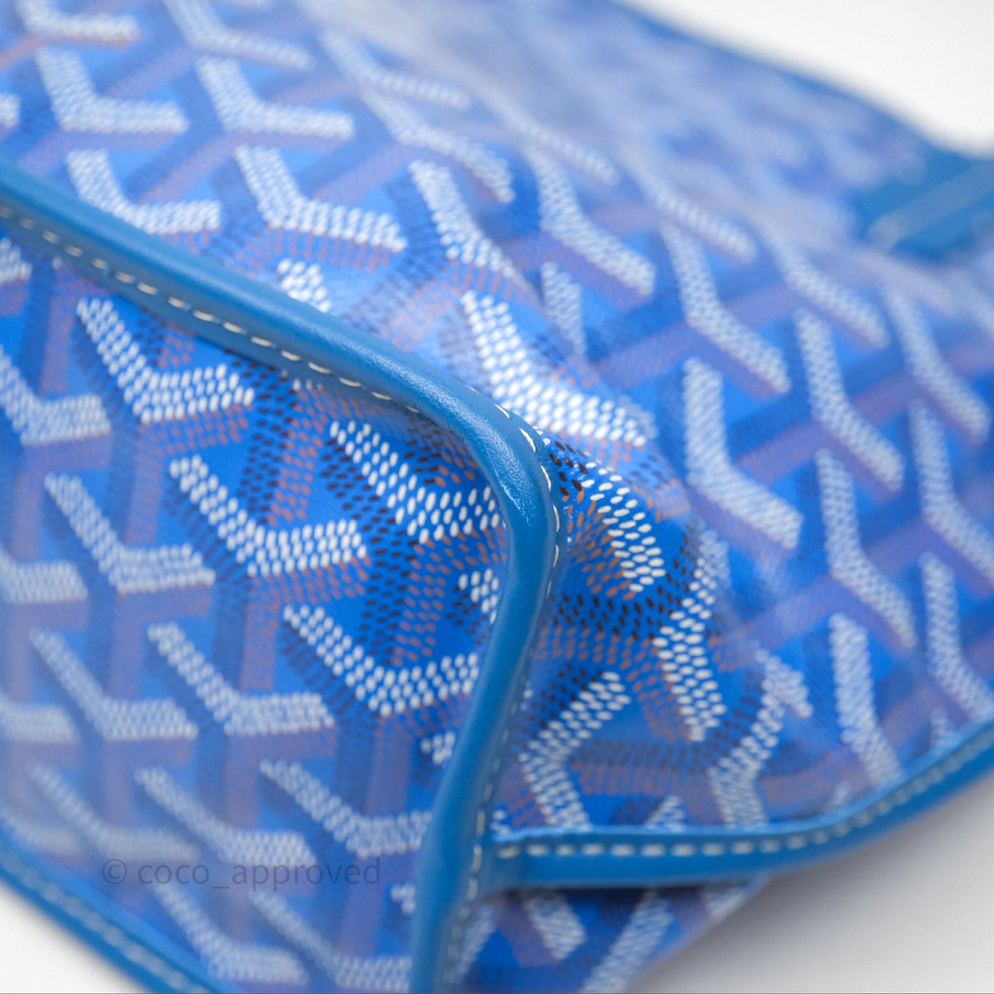 Goyard Anjou Mini Bag Goyardine Canvas Blue