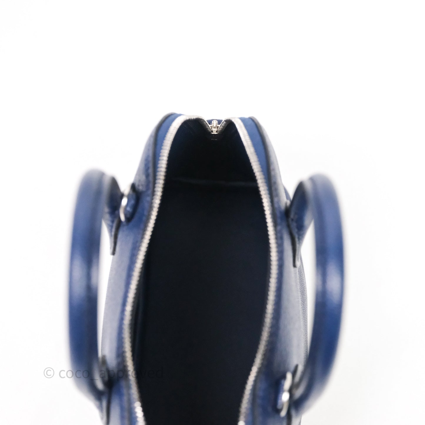 Hermès Bolide Mini 1923 Bleu Chèvre Mysore Palladium Hardware