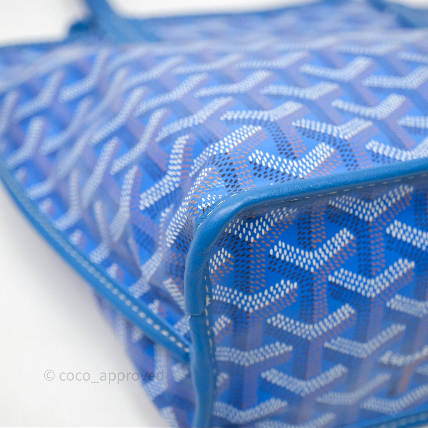 Goyard Anjou Mini Bag Goyardine Canvas Blue