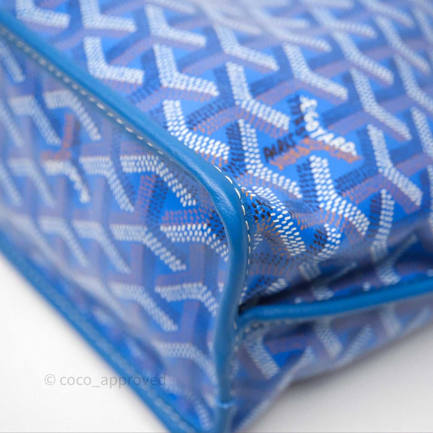 Goyard Anjou Mini Bag Goyardine Canvas Blue