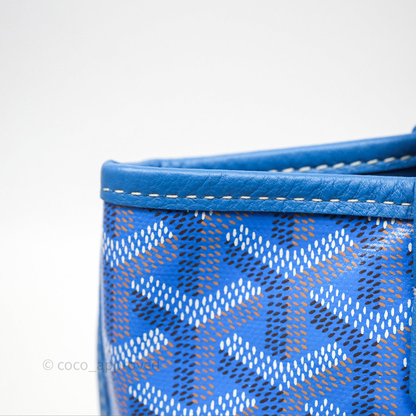 Goyard Anjou Mini Bag Goyardine Canvas Blue