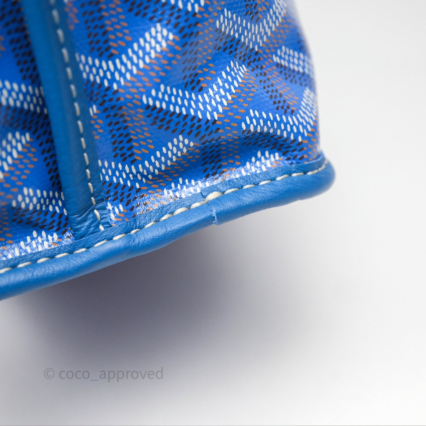 Goyard Anjou Mini Bag Goyardine Canvas Blue