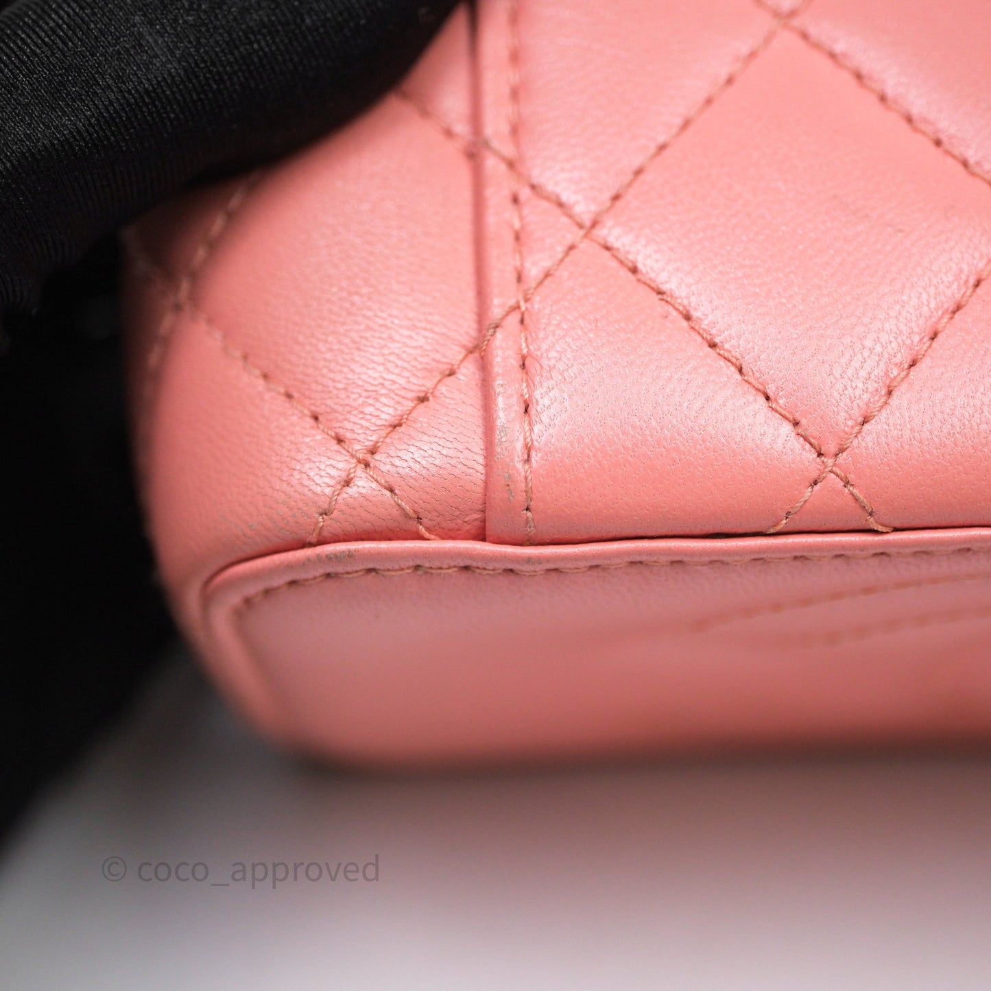 Chanel Quilted Vanity With Chain Pink Gold Hardware
