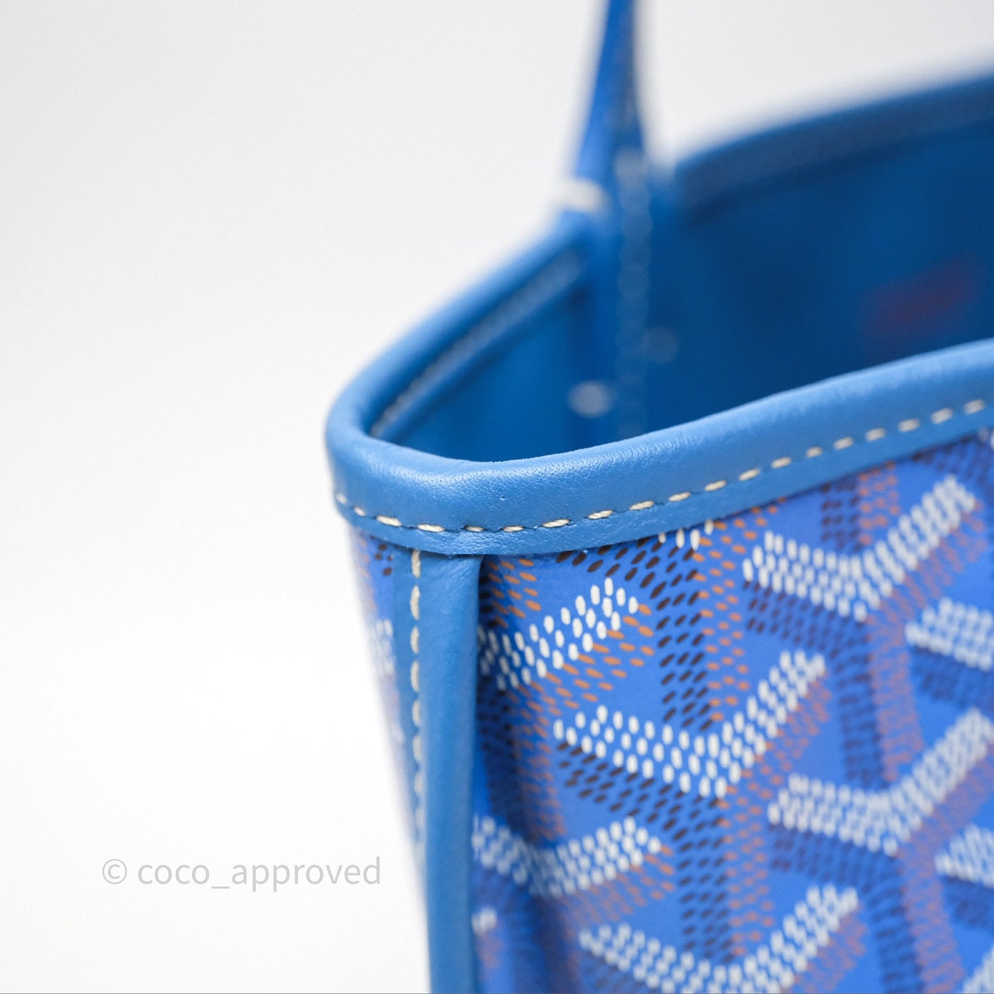 Goyard Anjou Mini Bag Goyardine Canvas Blue