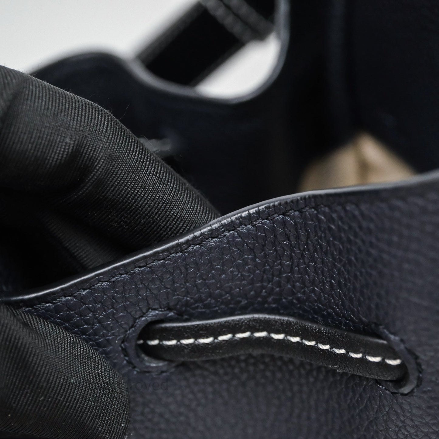 Loewe Small Hammock Shoulder Bag Calfskin Navy