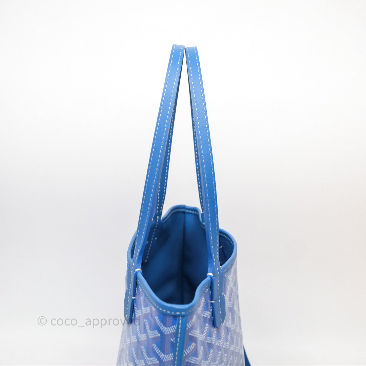 Goyard Anjou Mini Bag Goyardine Canvas Blue