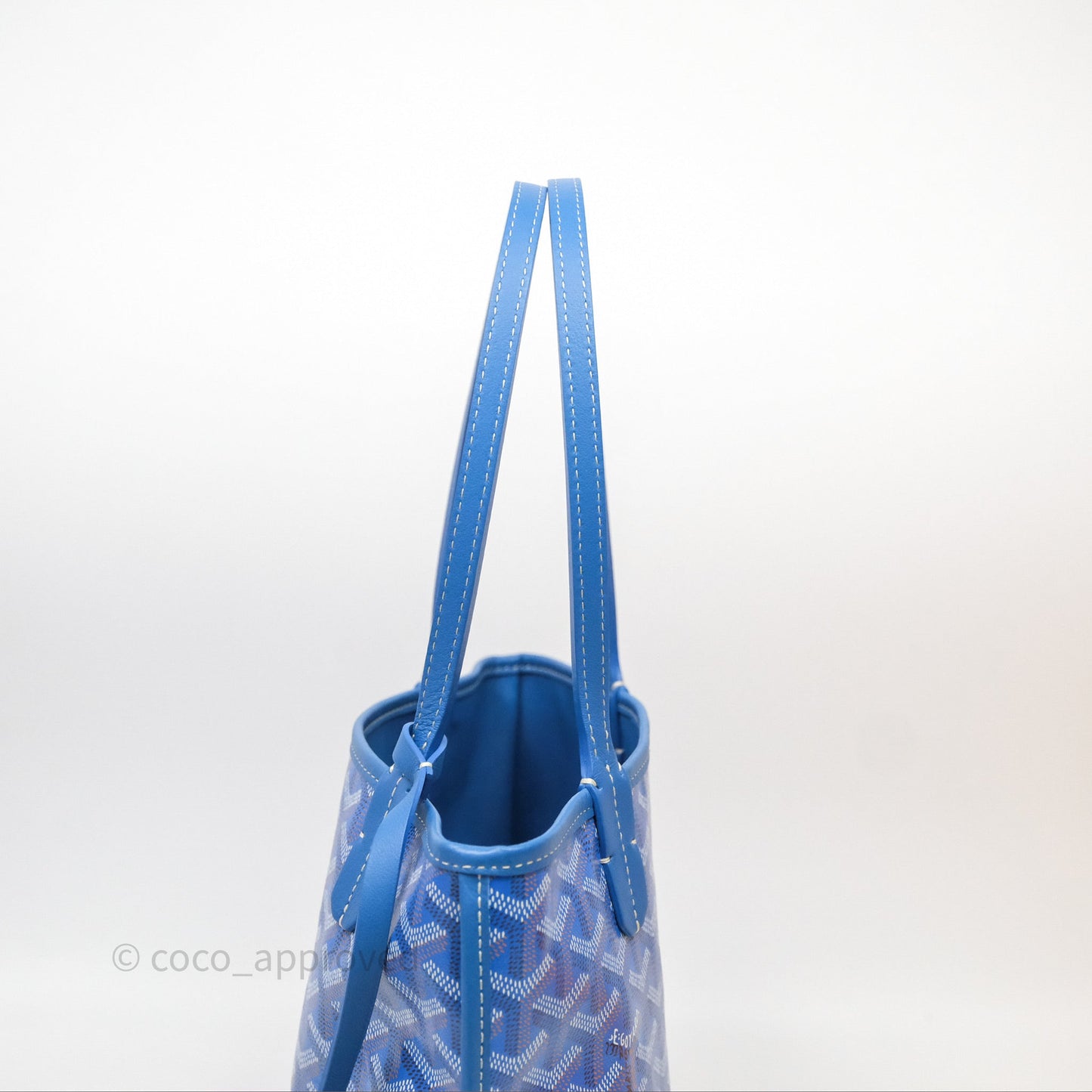 Goyard Anjou Mini Bag Goyardine Canvas Blue