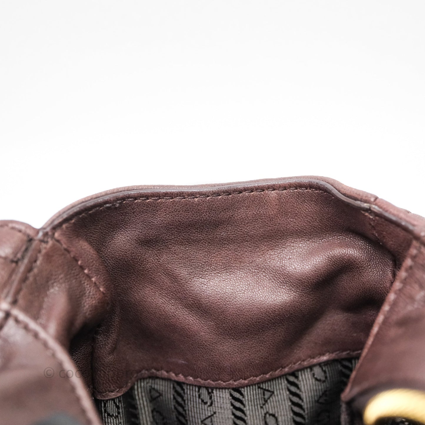Prada Explore Medium Nappa Leather Shoulder Bag Chocolate Brown