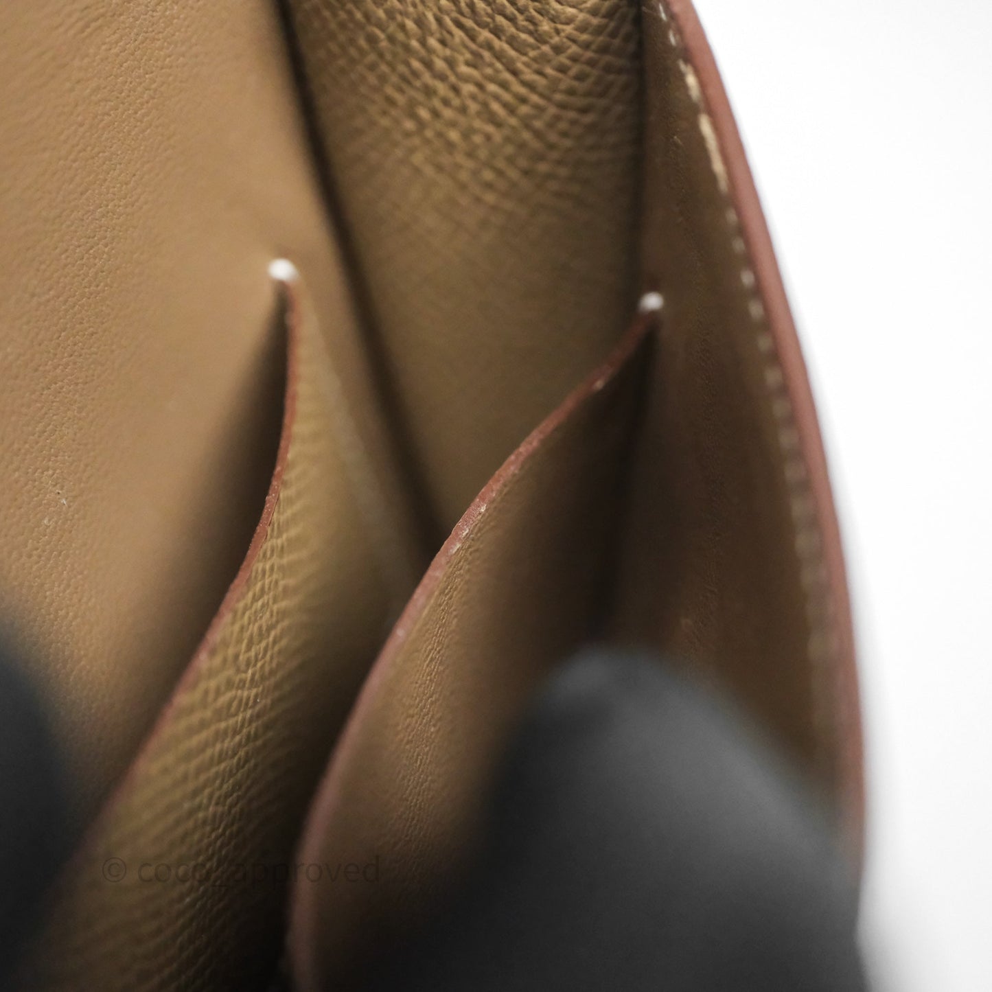 Hermès Constance Slim Wallet Etoupe 18 Epsom Palladium Hardware