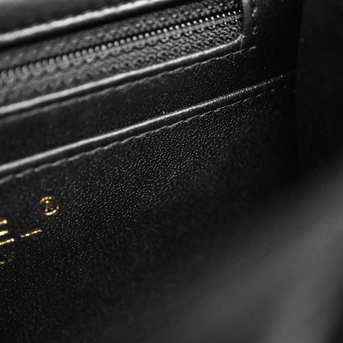 Chanel Mini Square Quilted Black Lambskin Gold Hardware