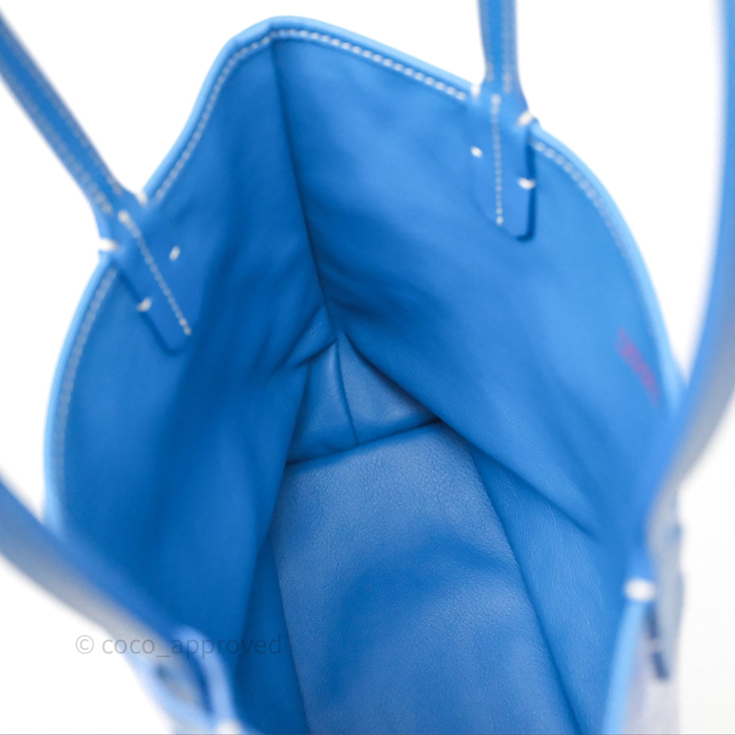 Goyard Anjou Mini Bag Goyardine Canvas Blue