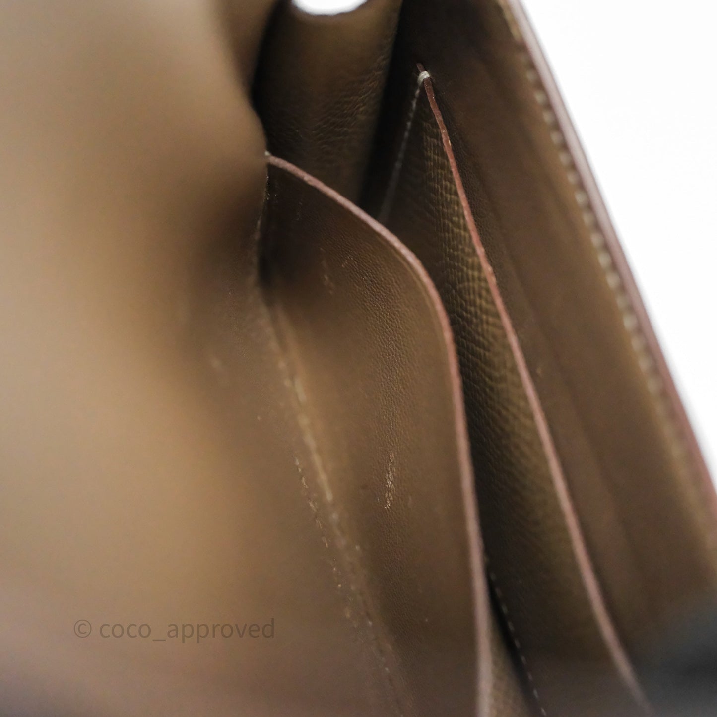 Hermès Constance Slim Wallet Etoupe 18 Epsom Palladium Hardware