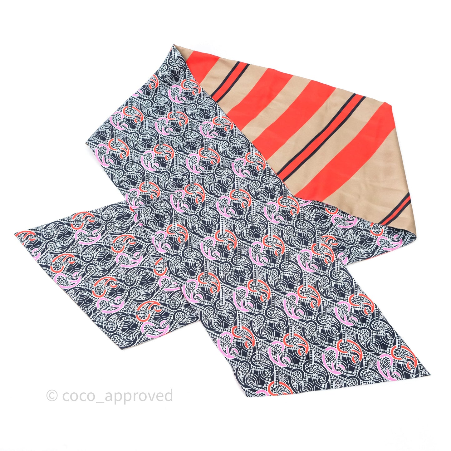 Hermes Maxi Twilly Scarf Silk Orange