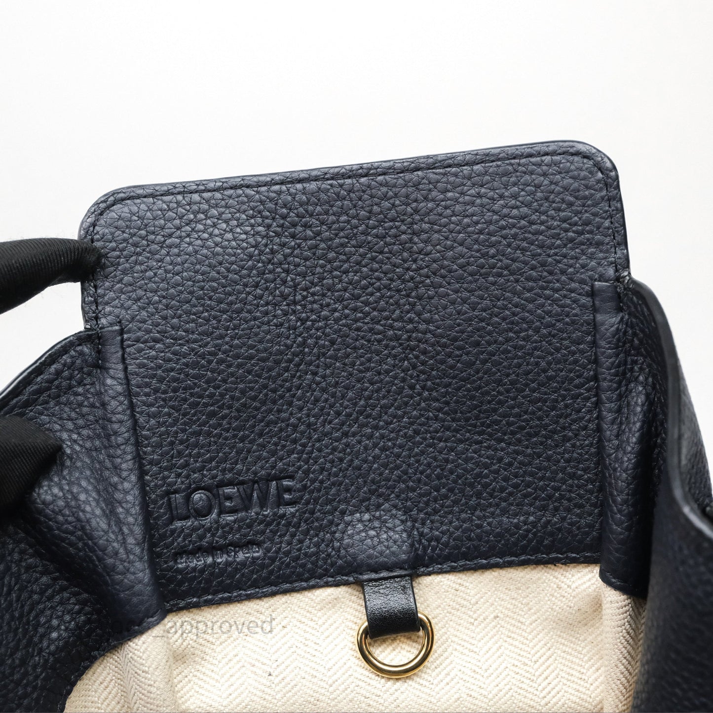 Loewe Small Hammock Shoulder Bag Calfskin Navy