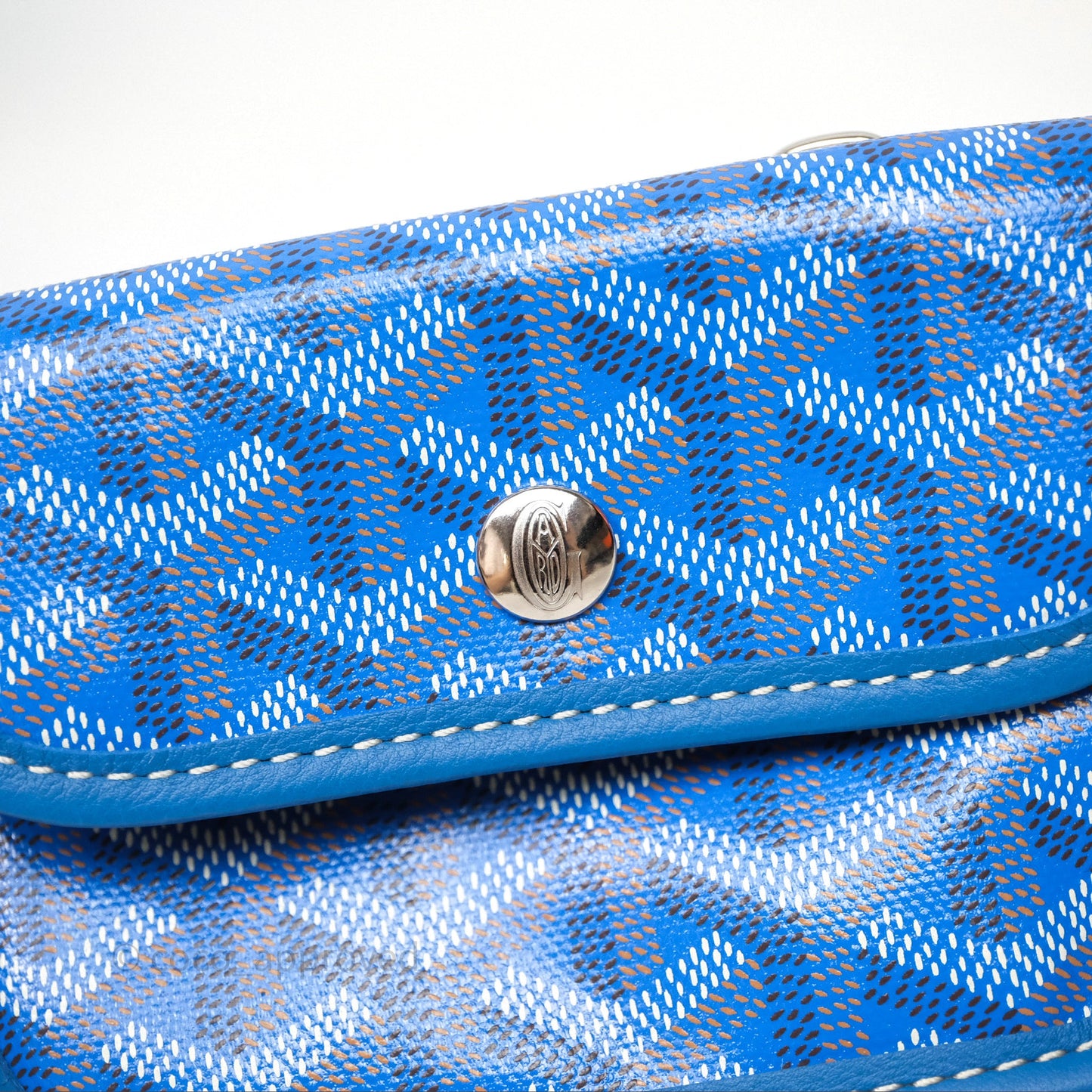 Goyard Anjou Mini Bag Goyardine Canvas Blue