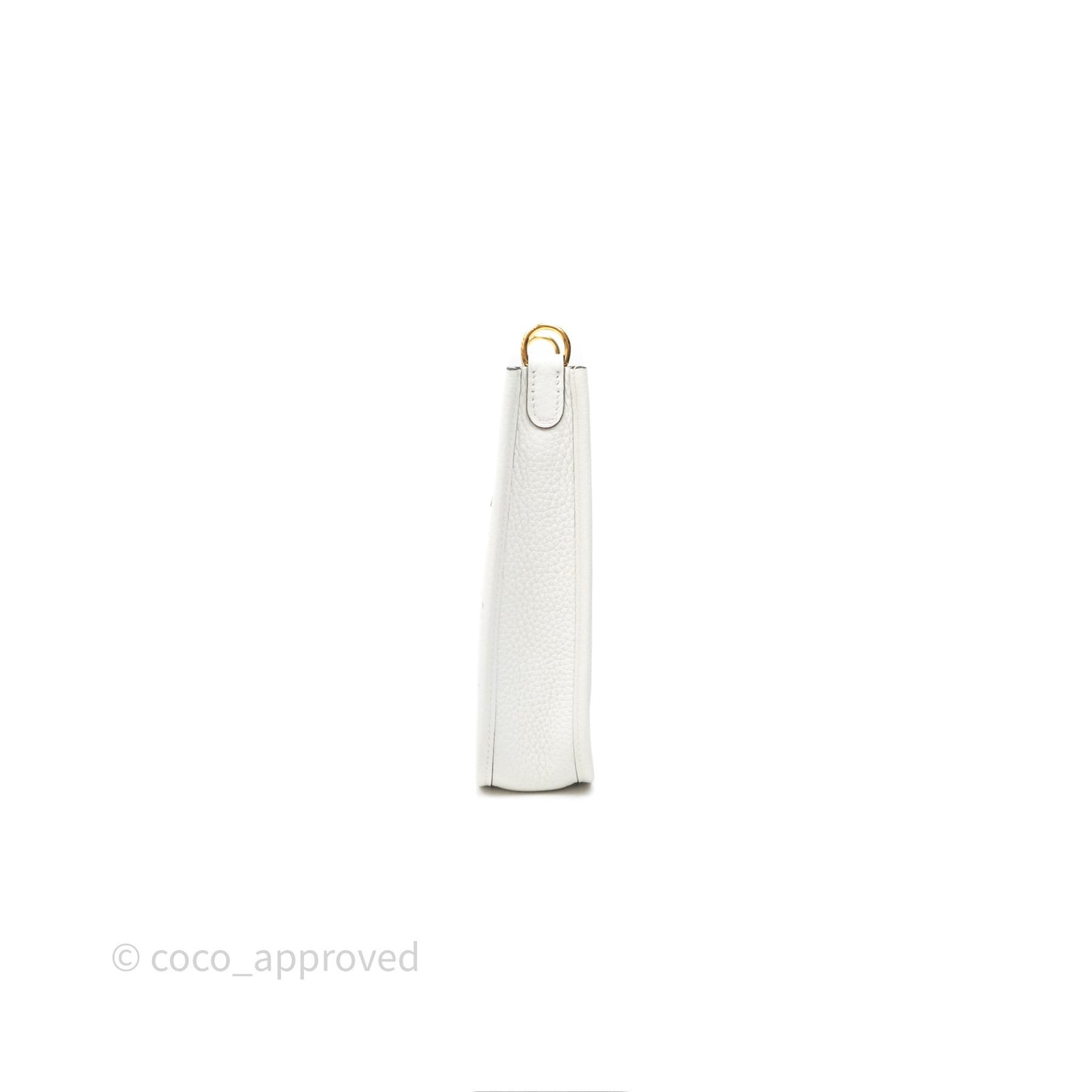 Hermès Mini Evelyne 16 New White 0U Clemence Gold Hardware