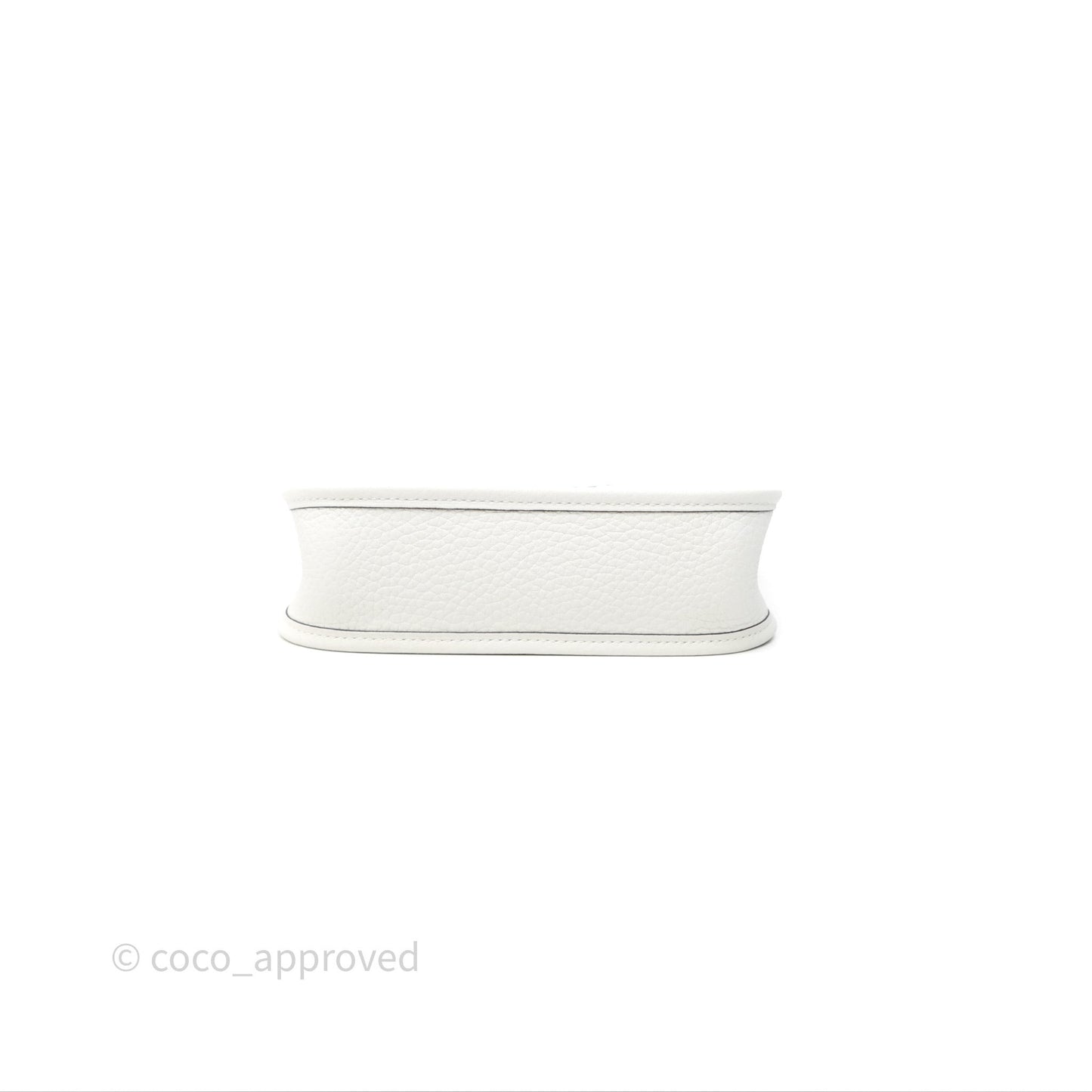 Hermès Mini Evelyne 16 New White 0U Clemence Gold Hardware