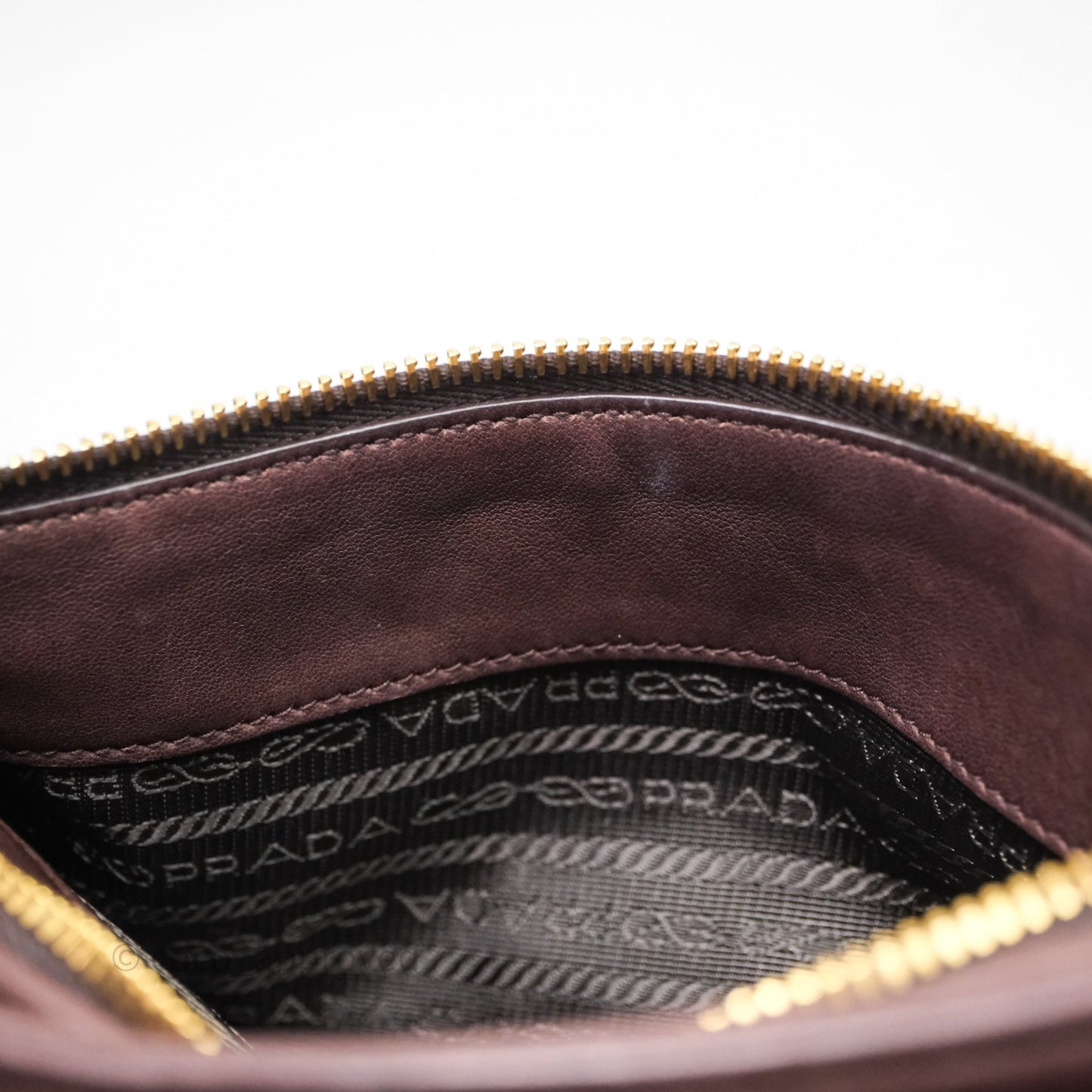 Prada Explore Medium Nappa Leather Shoulder Bag Chocolate Brown