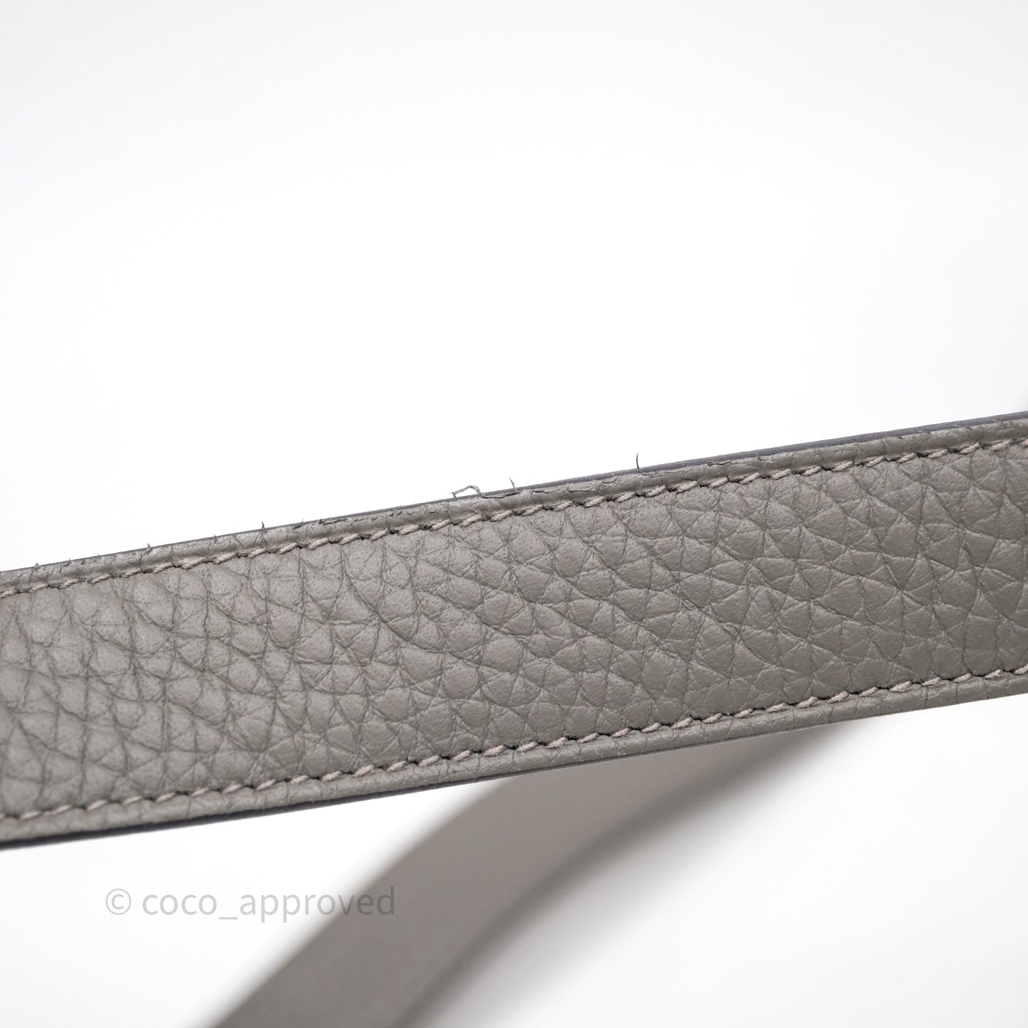 Hermès Mini Lindy 20 Gris Meyer Clemence 0L Gold Hardware