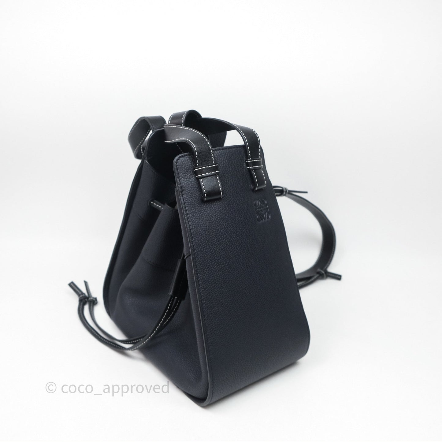 Loewe Small Hammock Shoulder Bag Calfskin Navy