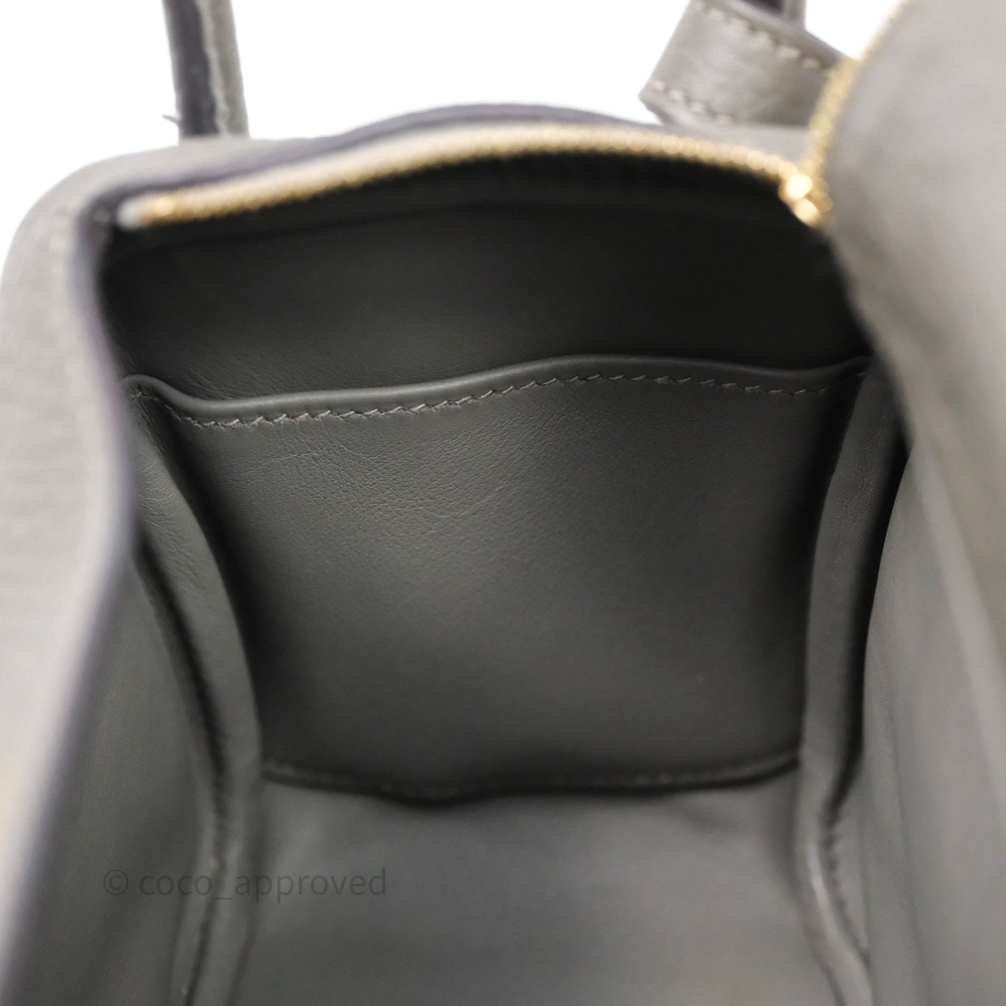 Hermès Mini Lindy 20 Gris Meyer Clemence 0L Gold Hardware