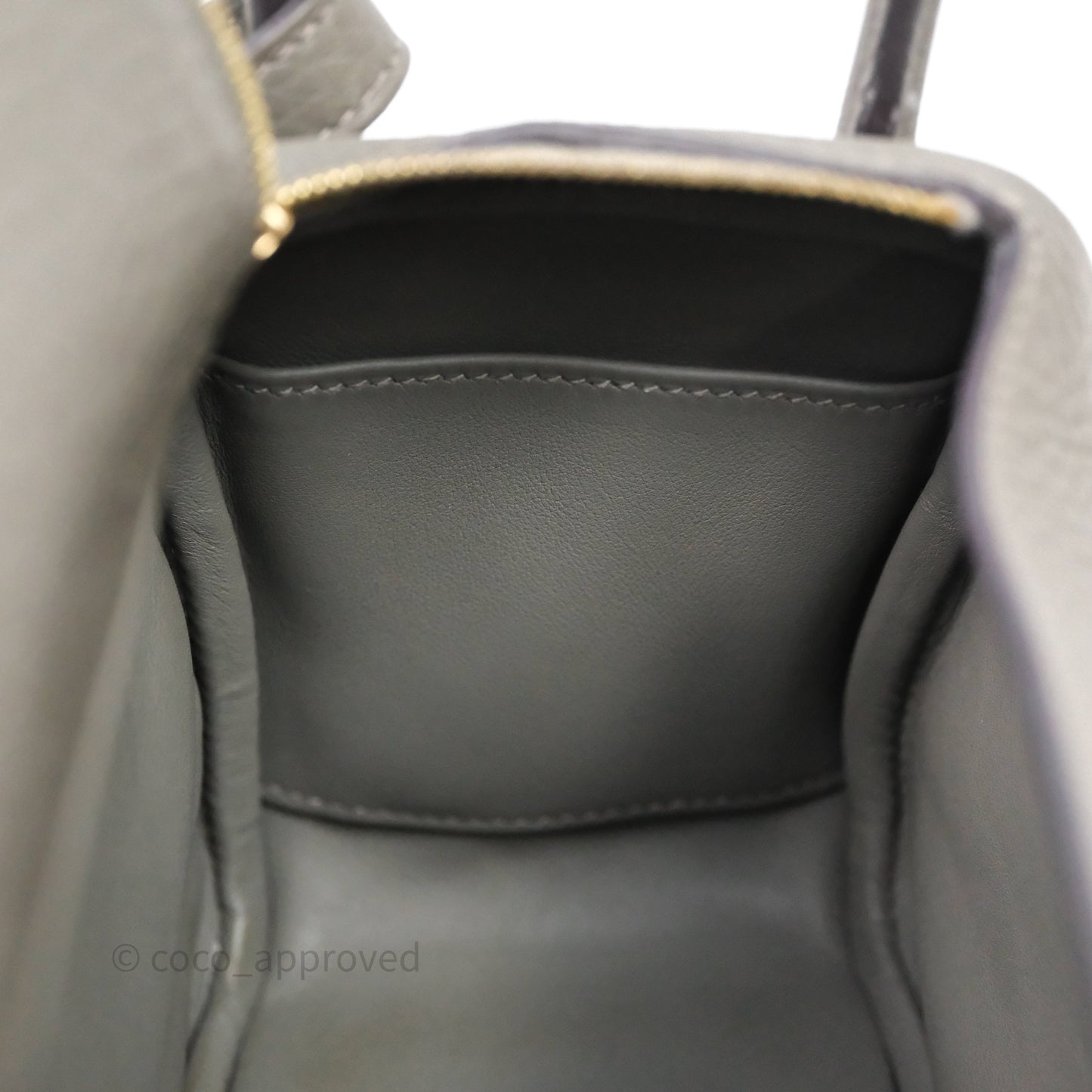 Hermès Mini Lindy 20 Gris Meyer Clemence 0L Gold Hardware