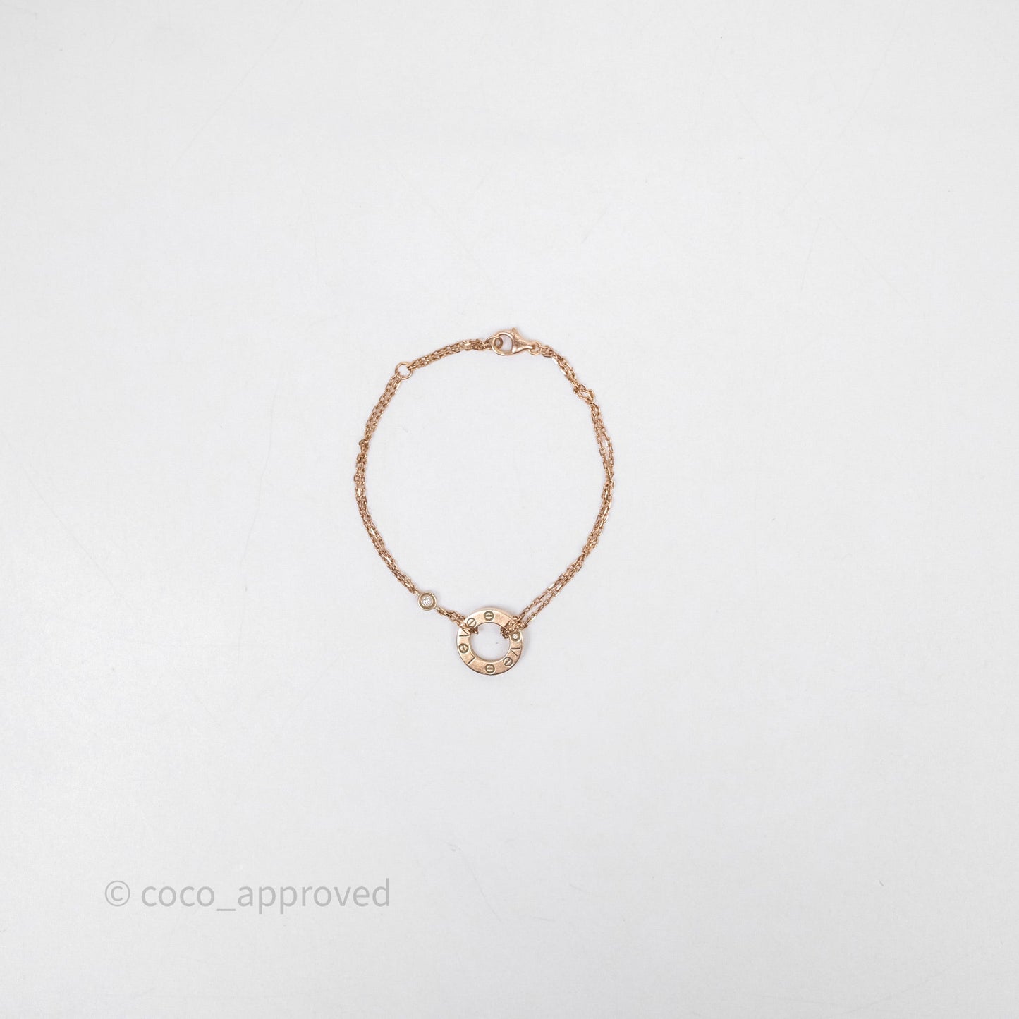 Cartier Love Bracelet Rose Gold Diamonds