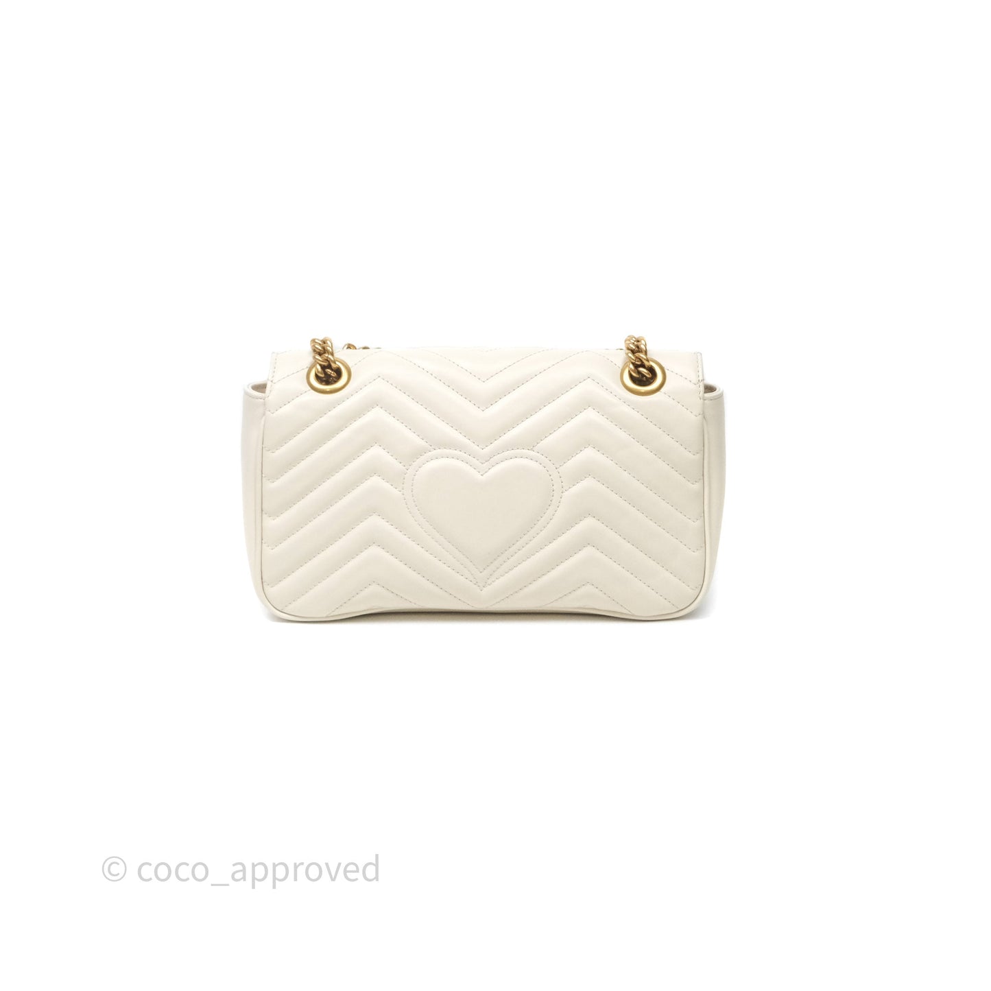 Gucci GG Marmont Matelassé Leather Small Bag White